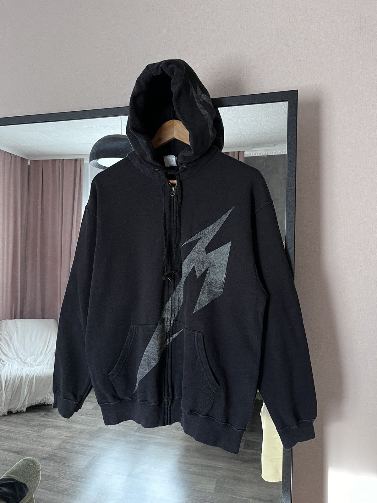 Band Tees Vintage Metallica Zip Hoodie Double M Big Logo Black Size US L / EU 52-54 / 3 - 1 Thumbnail