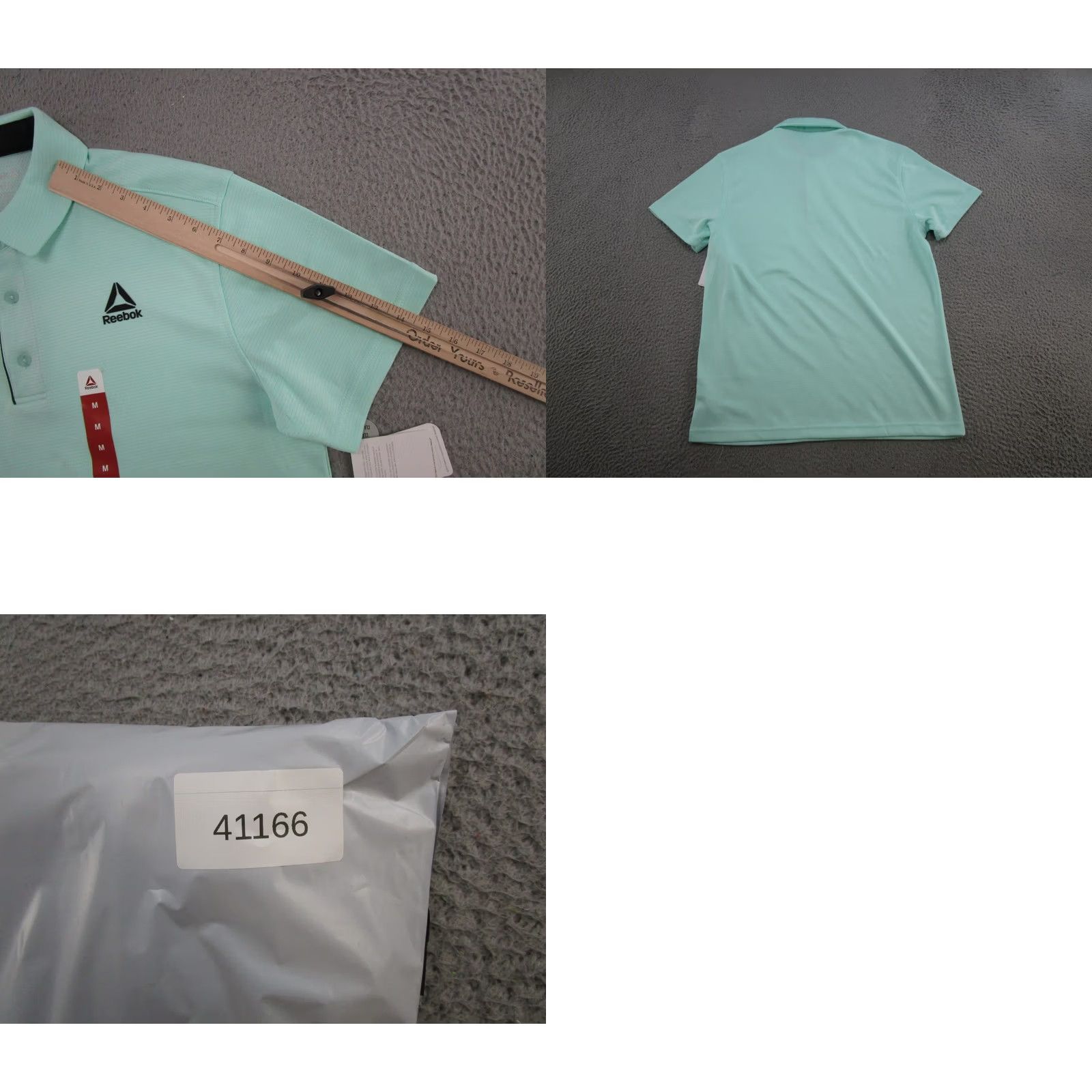 Reebok Reebok Polo Shirt Golf Mens M Stretch Preppy Blue Solid Short Sleeve Shirt Size US M / EU 48-50 / 2 - 8 Thumbnail