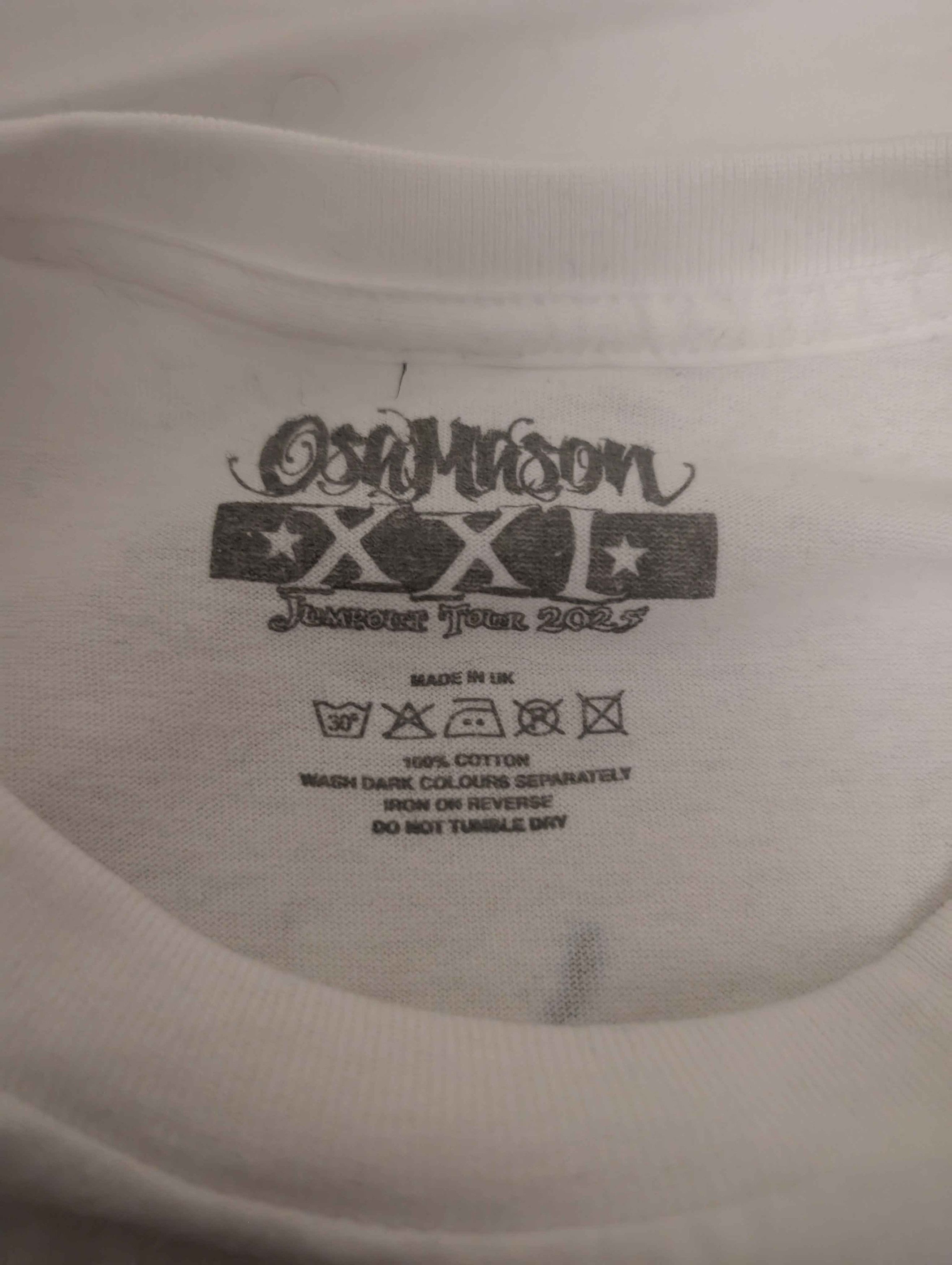 Band Tees OSAMASON EU JUMPOUT OFFICIAL TOUR MERCH (WHITE) Size US XXL / EU 58 / 5 - 2 Thumbnail