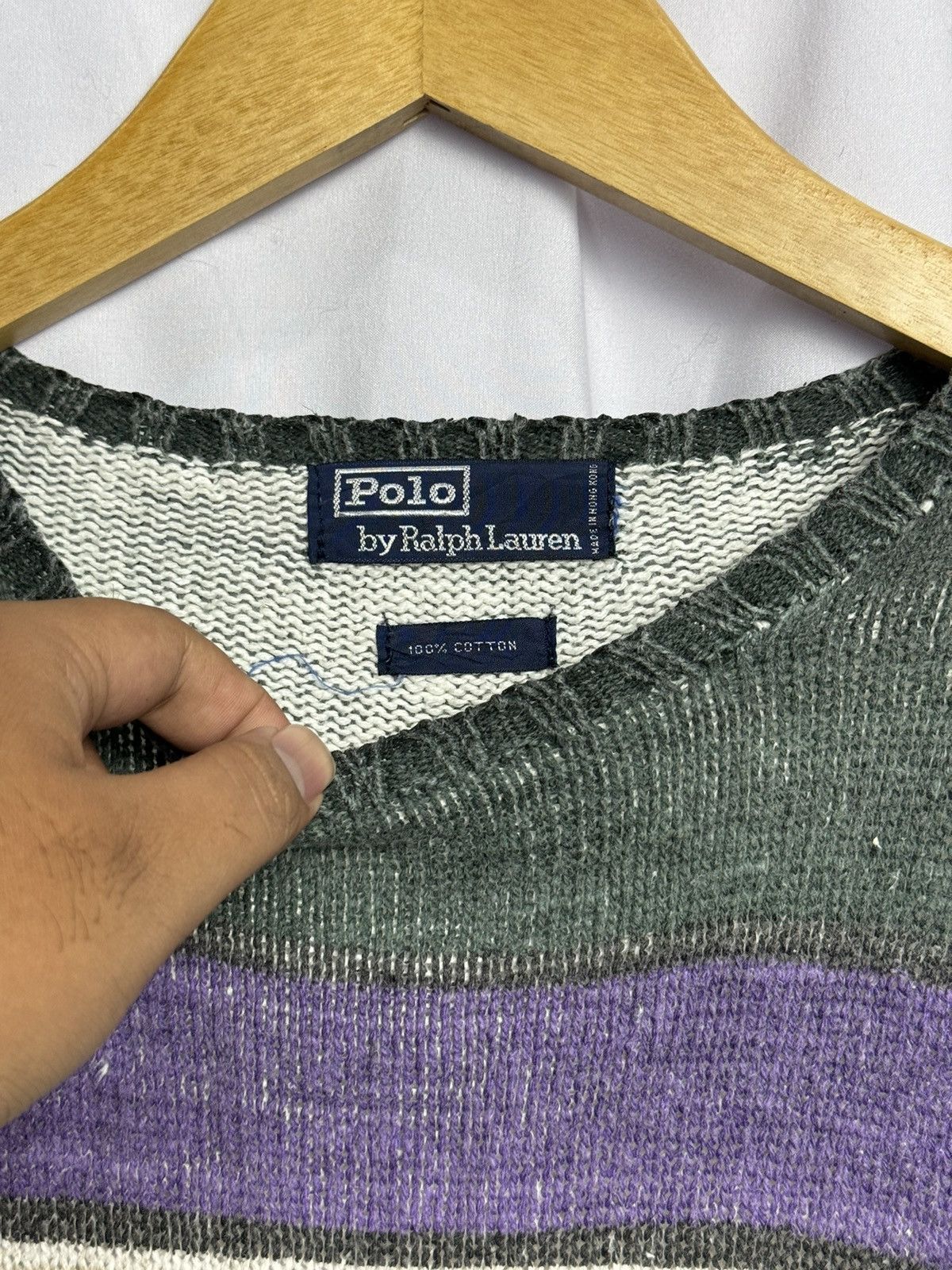 If Six Was Nine × Japanese Brand × Le Grande Bleu (L.G.B.) Polo By Ralph Lauren Knit Sweater Size US L / EU 52-54 / 3 - 6 Thumbnail
