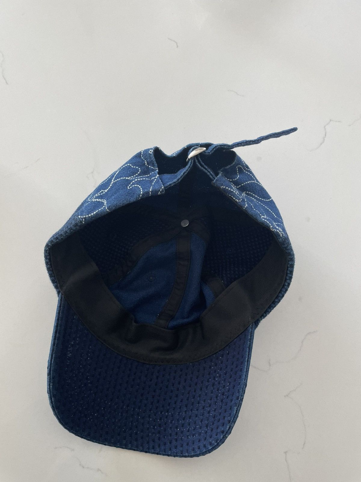 Bape Bape Ape A Bathing Ape Indigo Japan Sashiko Cap Hat Size ONE SIZE - 5 Thumbnail