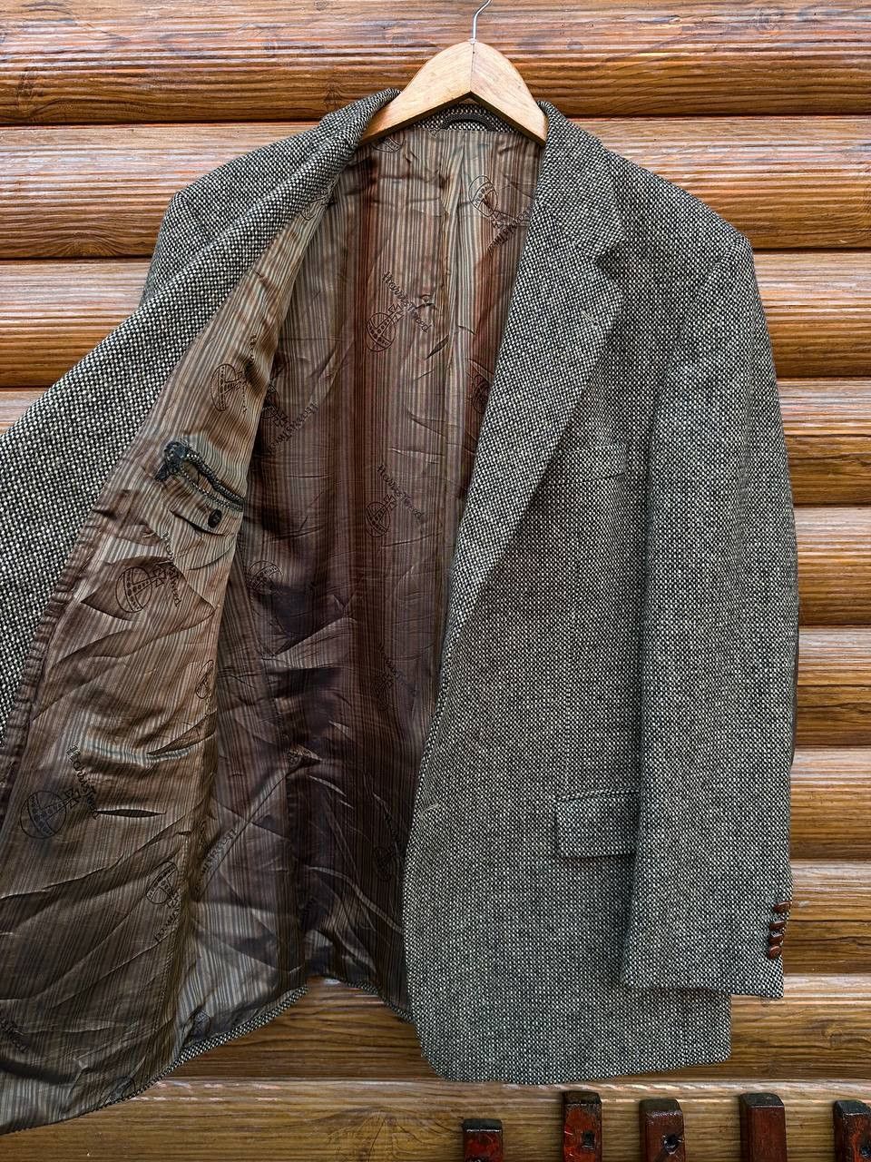 Harris Tweed Mens Wool Blazer Jacket Harris Tweed Size 46R - 4 Thumbnail