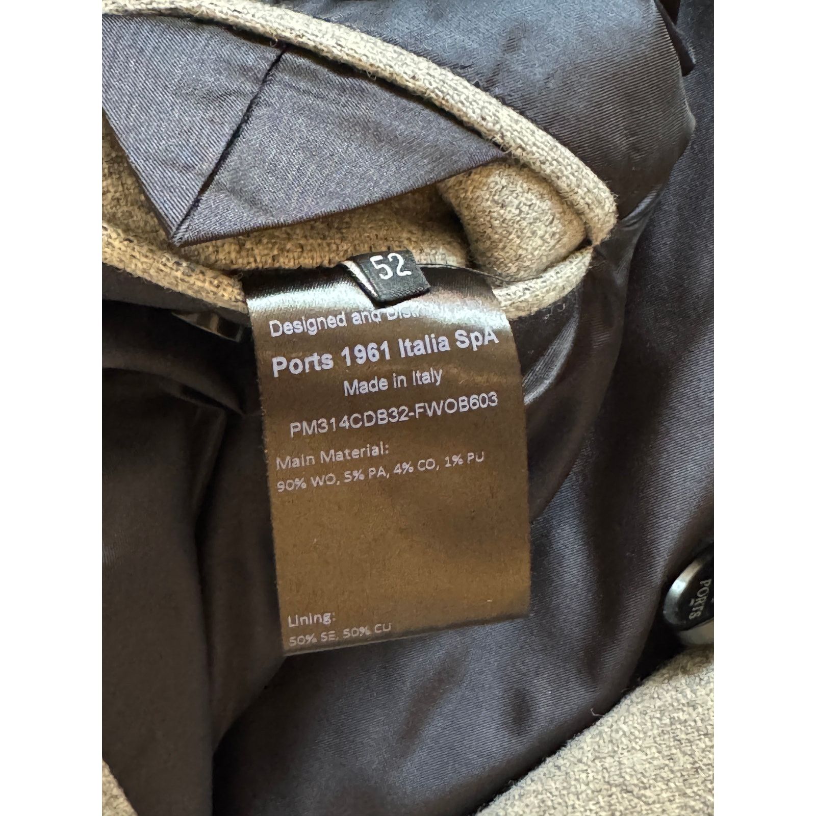 Ports 1961 Ports 1961 NWT Gray Wool Coat Size US L / EU 52-54 / 3 - 4 Thumbnail