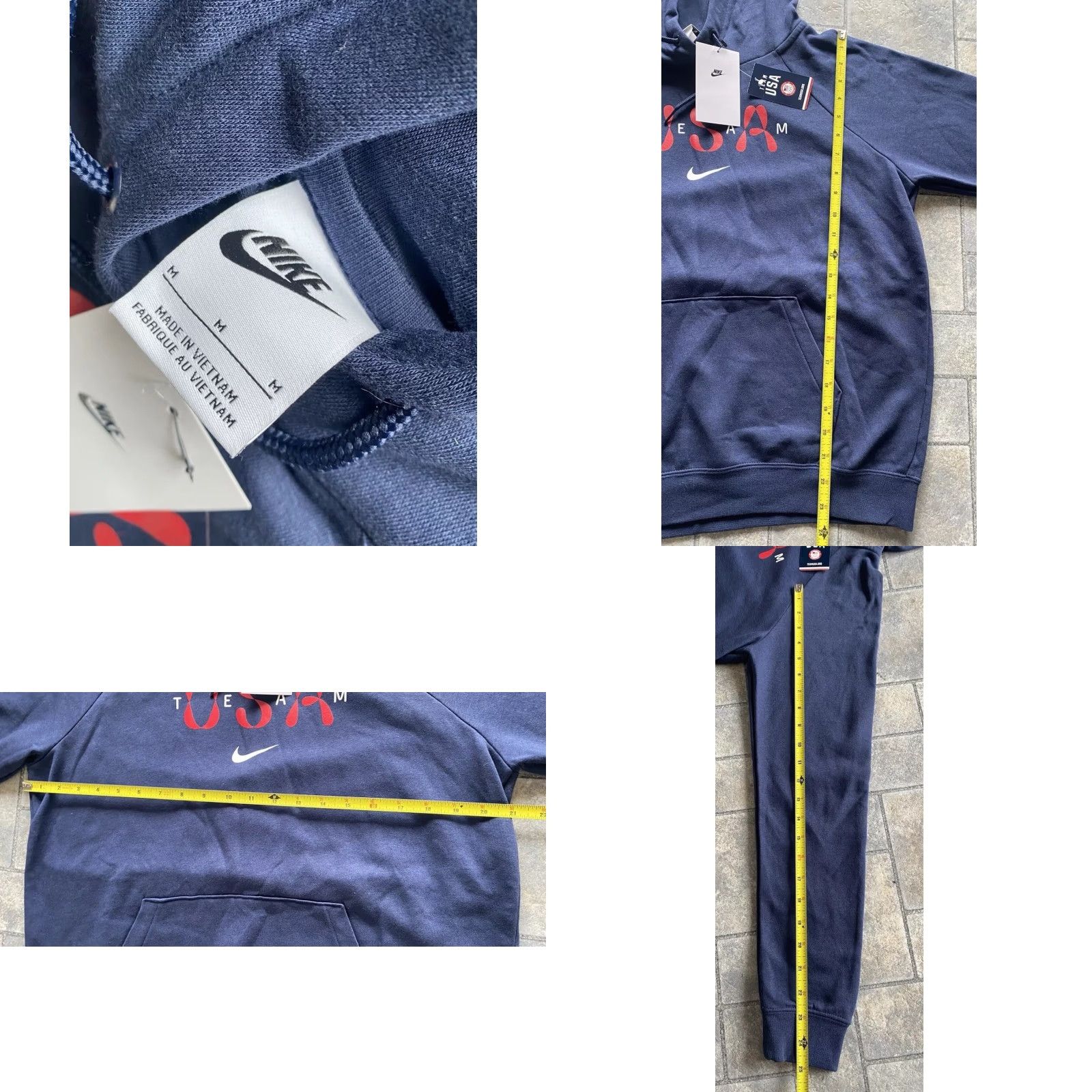 Nike VINTAGE not specified. Final title: Nike WOMENS Hoodie Team USA Olympics Dark Blue Varsity Fleece M New Tags Size M / US 6-8 / IT 42-44 - 9 Thumbnail