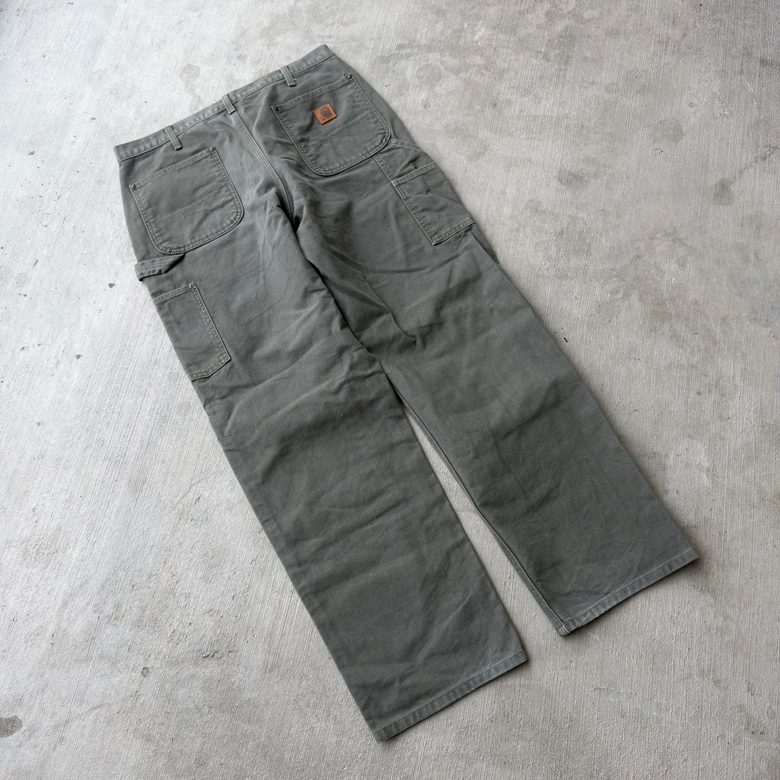 Carhartt × Vintage Carhartt green double knee work wear carpenter pants Size US 34 / EU 50 - 4 Thumbnail