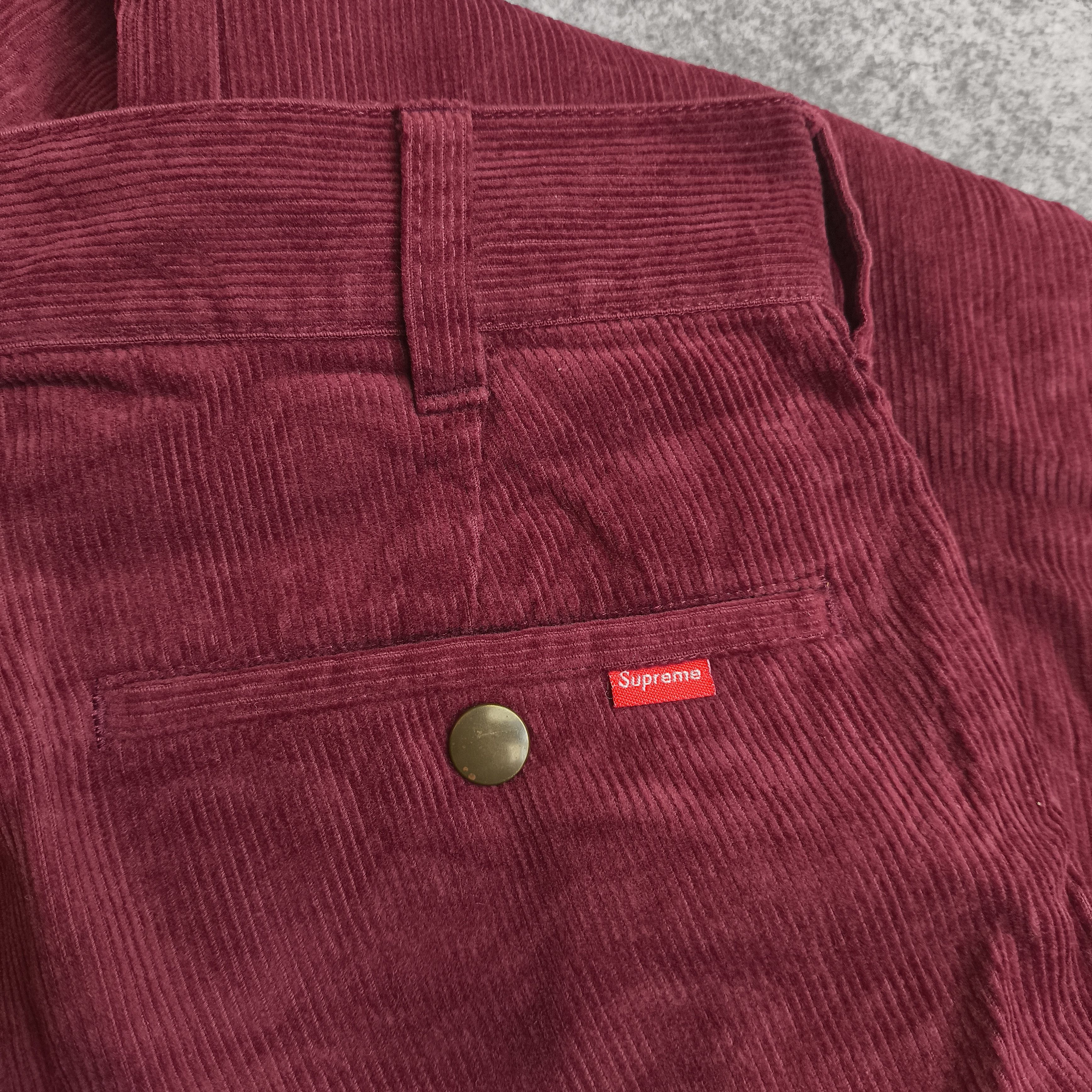 Supreme Supreme corduroy pants burgundy Size US 30 / EU 46 - 4 Thumbnail