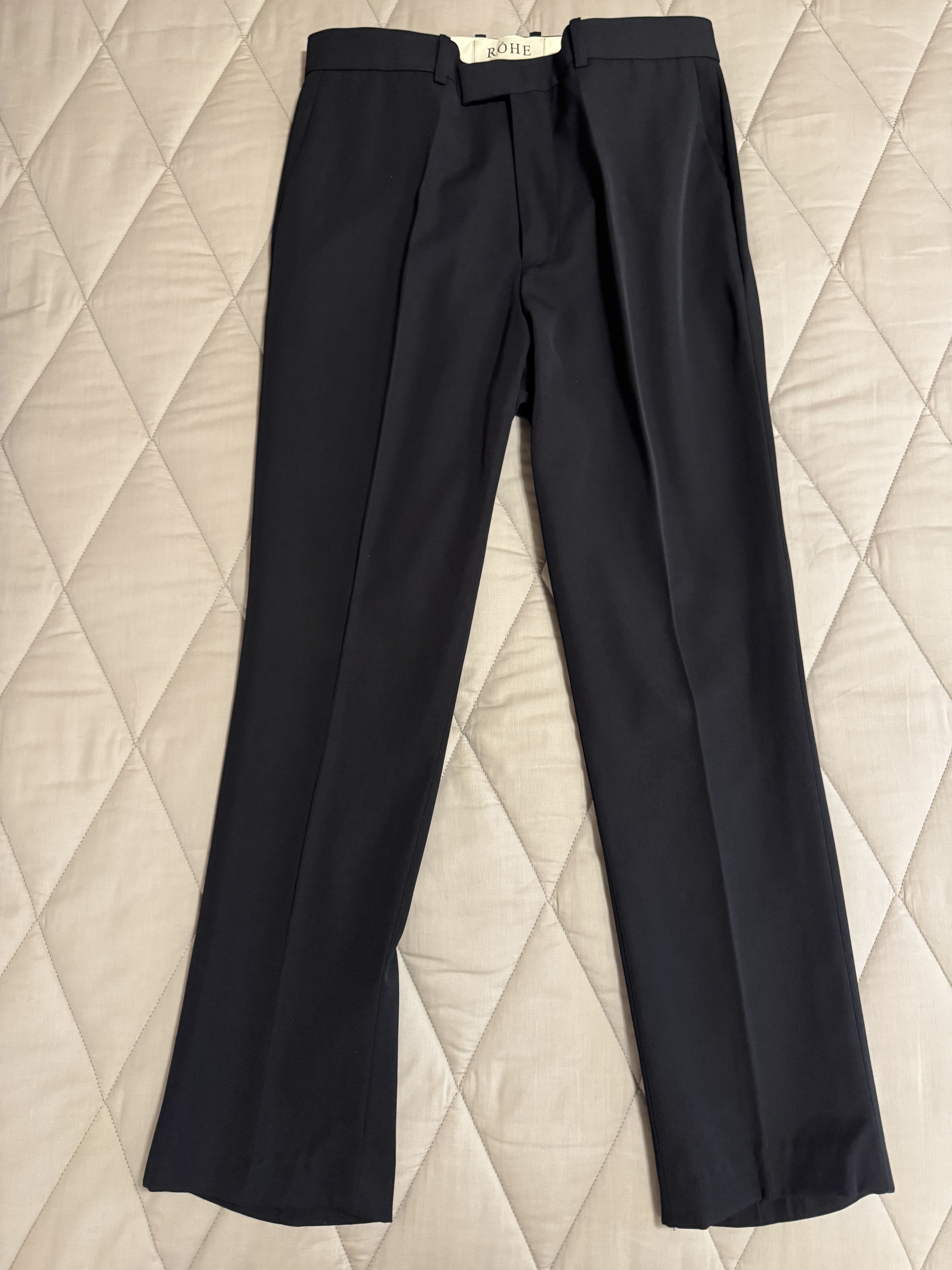 Rohe Róhe Pressed-Front Twill Tailored Trousers Size 52 Size US 36 / EU 52 - 2 Thumbnail