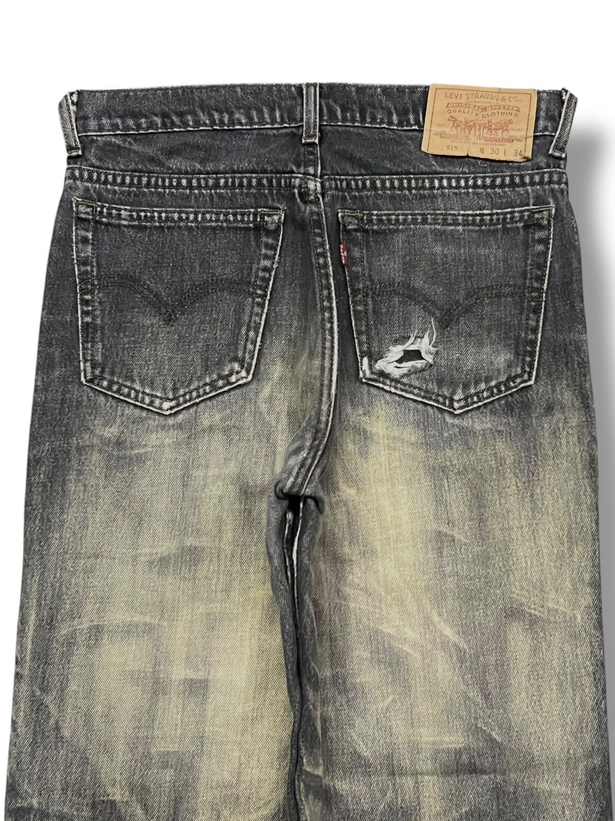 Levi's Vintage 90s Levi’s 515 - Black Mud Wash Denim Size US 29 - 5 Thumbnail