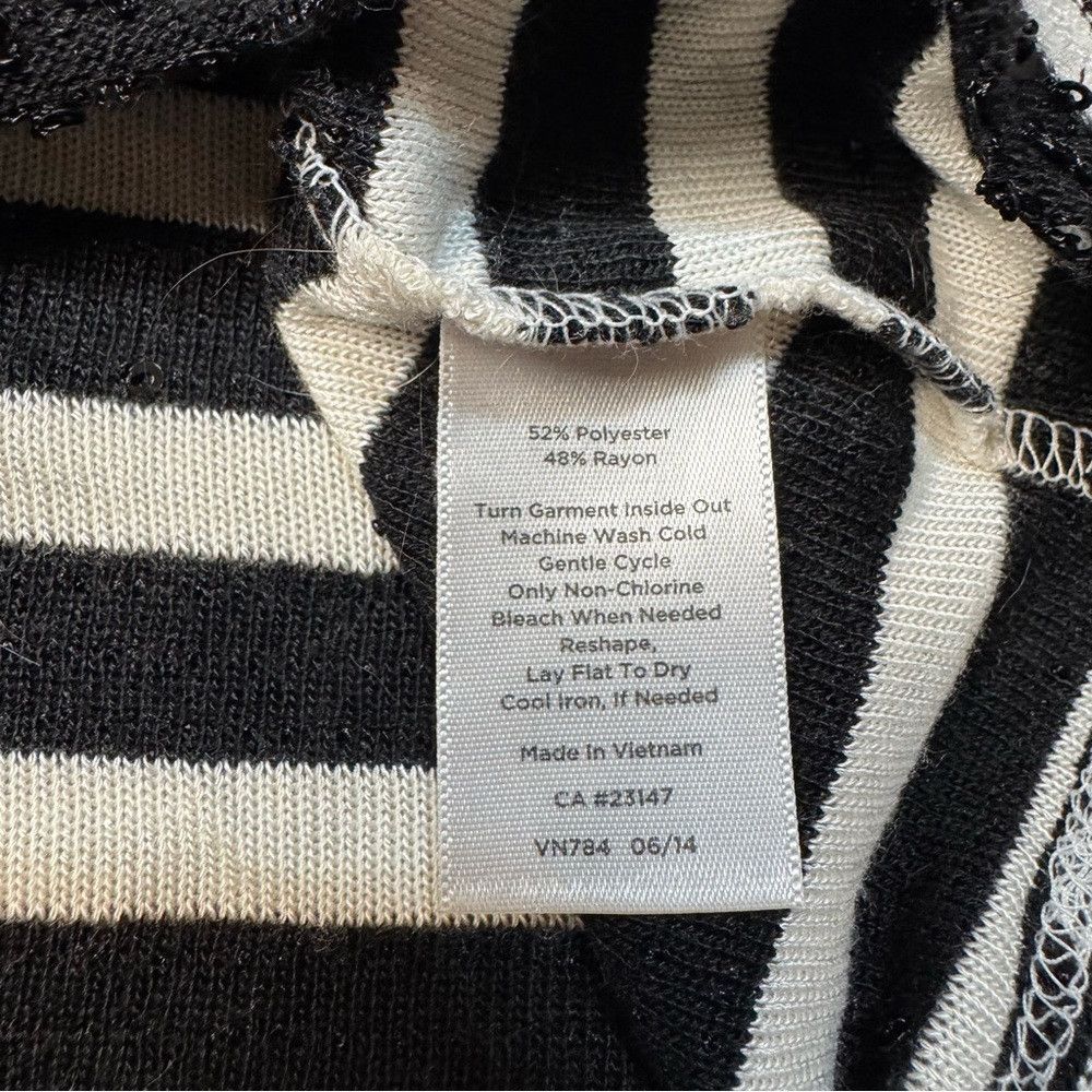 Talbots NWT New Talbots Stripe Sequin 3/4 Sleeve Sweater Top Size 2 Size XXL / US 16-18 / IT 52-54 - 6 Thumbnail