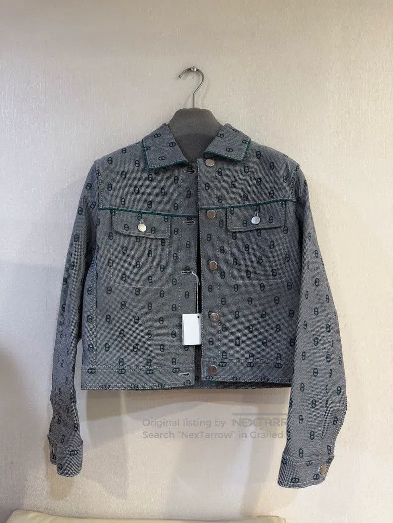 Hermes Hermes Pig Nose Printed Denim Jacket Size XS / US 0-2 / IT 36-38 - 1 Thumbnail