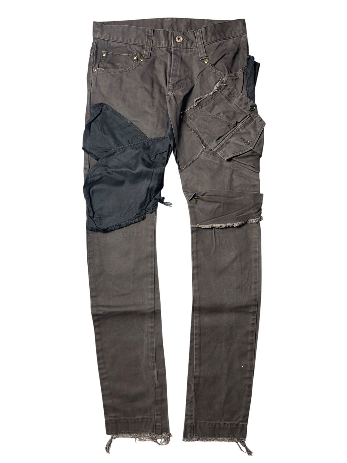 Japanese Brand 2000s Shance ‘Saffa’ Cut and Sew Hybrid Cargo Pants vkei Size US 27 - 1 Thumbnail