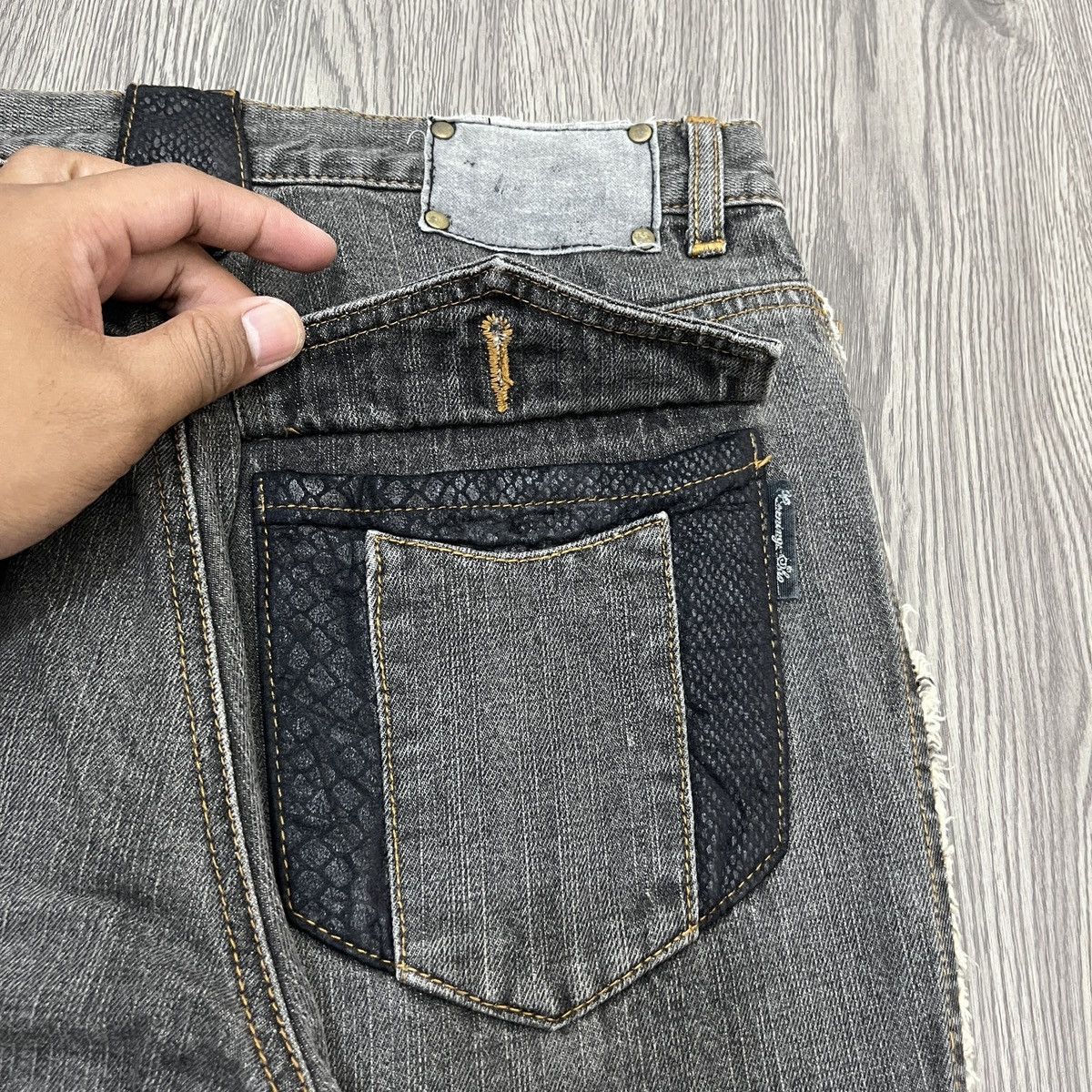 14th Addiction Bernings Sho - Phython Hybrid Flare Jeans Lgb Style Size US 27 - 14 Thumbnail