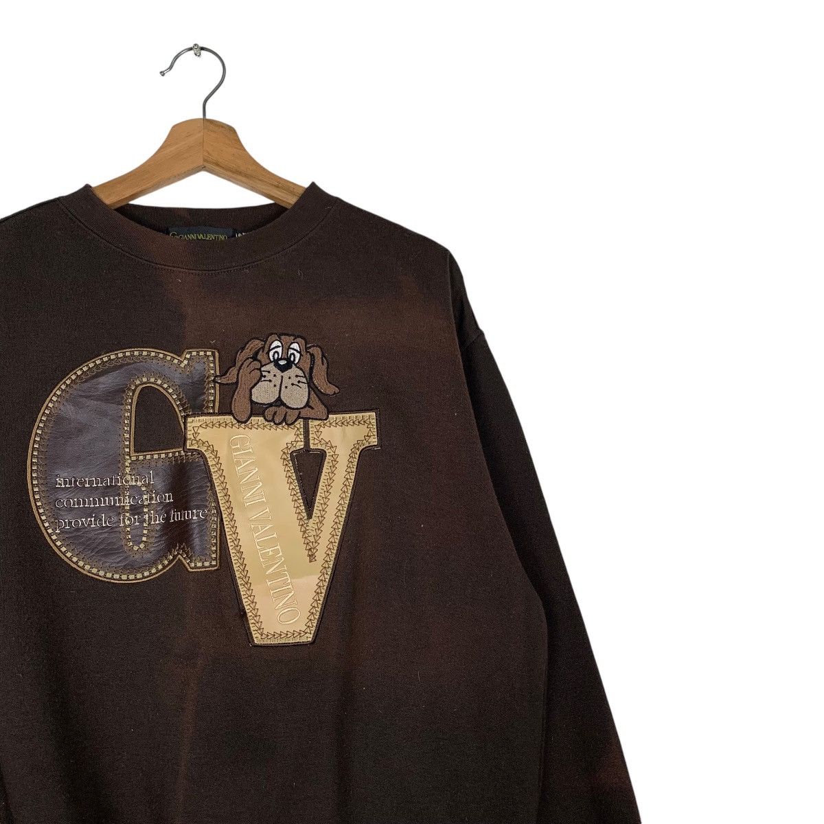 Gianni Valentino GIANNI VALENTINO Embroidery Big Logo Sweatshirt #1247-C56 Size US M / EU 48-50 / 2 - 5 Thumbnail