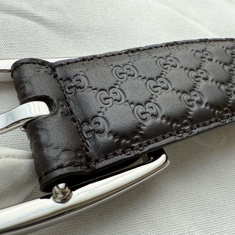 Gucci Gucci Size85 Cowhide belt Size ONE SIZE - 3 Thumbnail