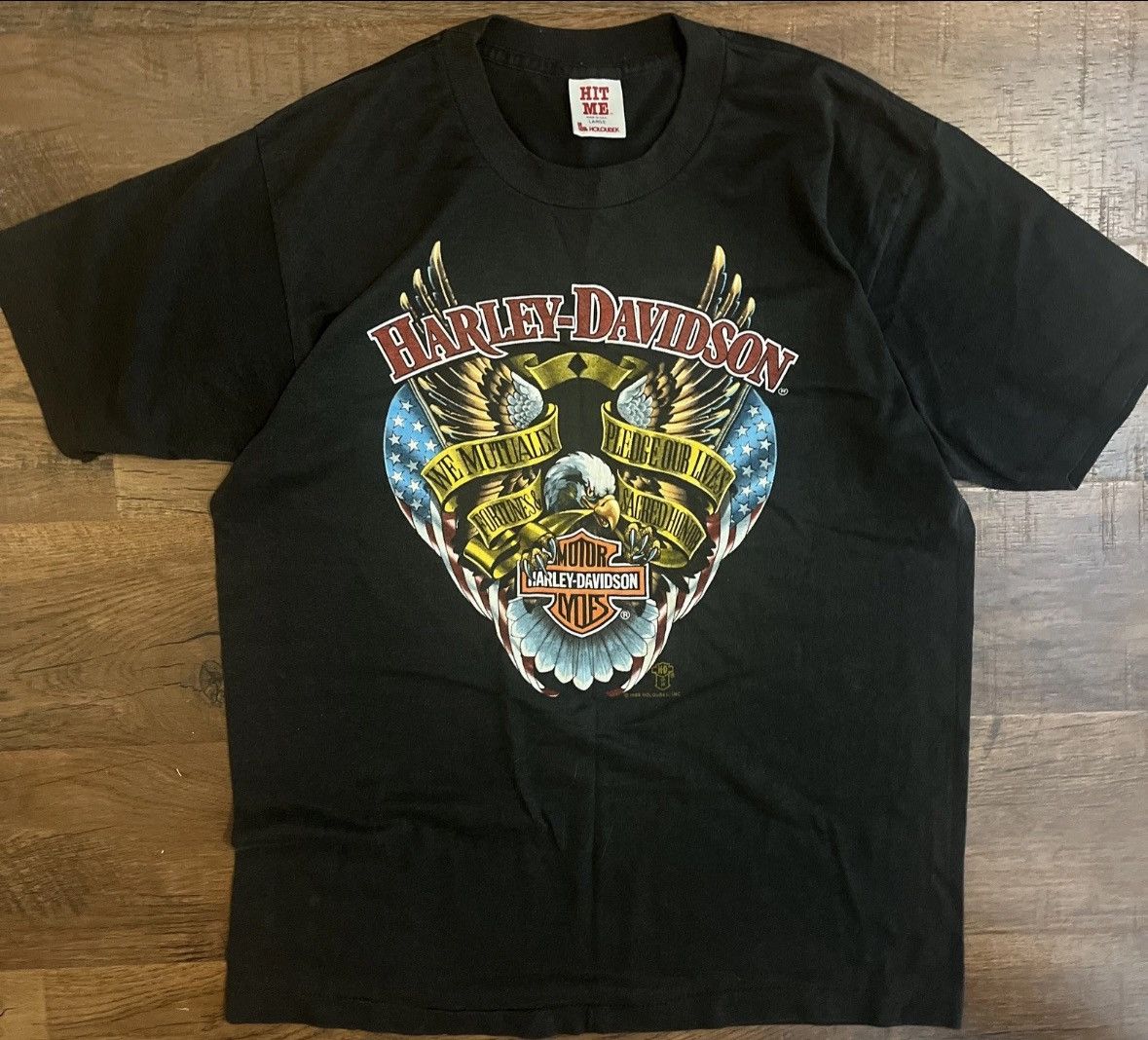 Harley Davidson Vintage 1988 Single Stitch Harley Davidson Biker Shirt Large Size US L / EU 52-54 / 3 - 1 Thumbnail