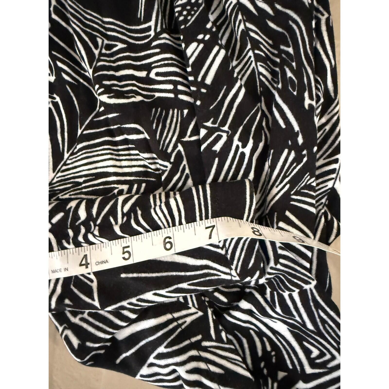 The Unbranded Brand Tropical Palm Leaf Shorts Culottes Pockets Elastic Waist XL Size 32" / US 10 / IT 46 - 12 Thumbnail