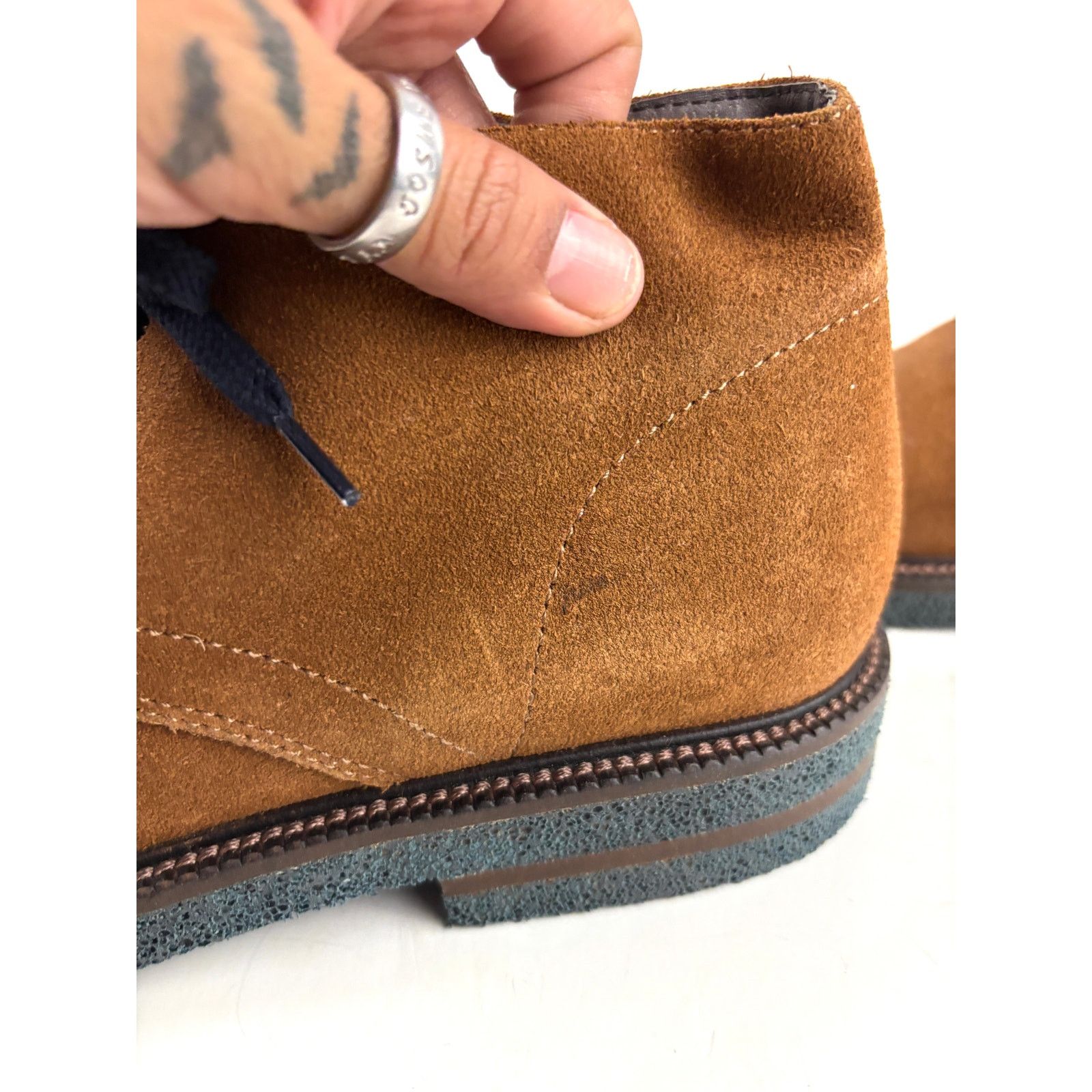 Donald Pliner Donald J. Pliner Levi Chukka Boots Calf Suede Cognac 8 M Size US 8 / EU 41 - 8 Thumbnail