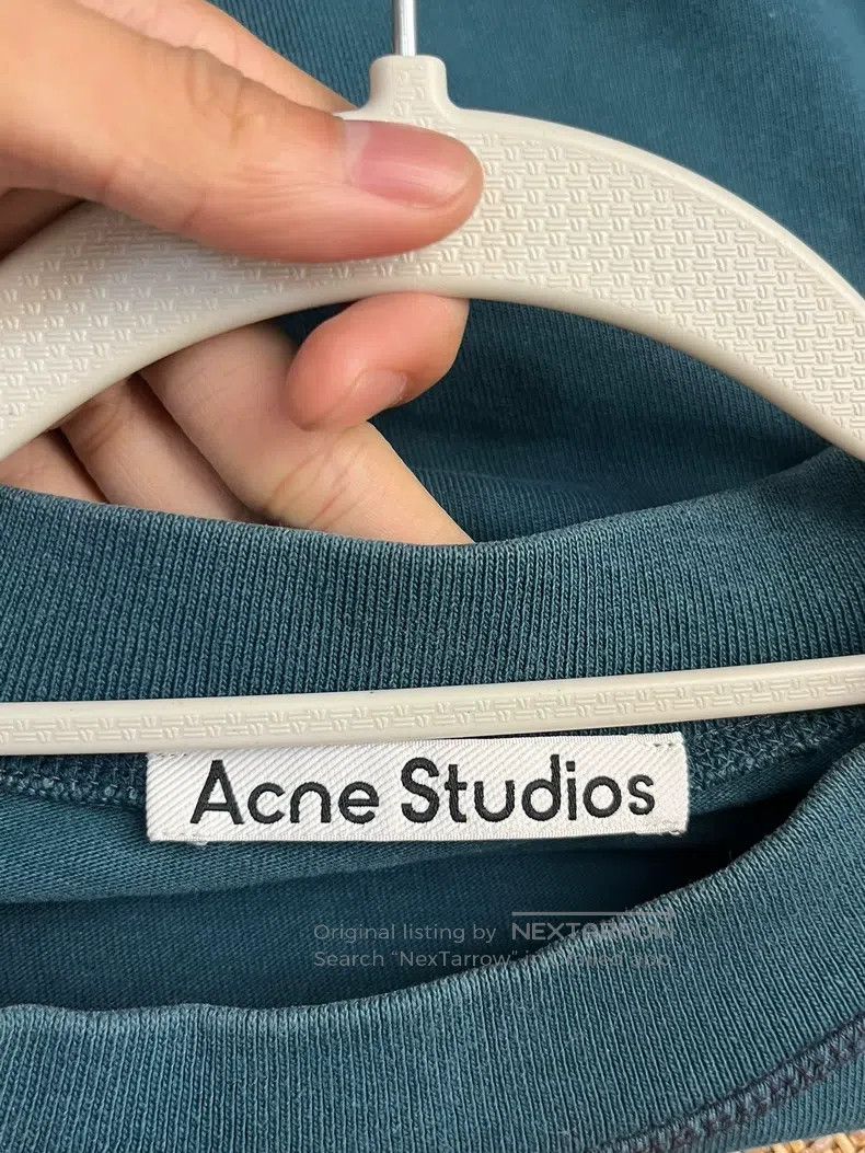 Acne Studios Acne Studios FW22 Solid Color Letter Printed Round Neck Sh Size US XL / EU 56 / 4 - 3 Thumbnail