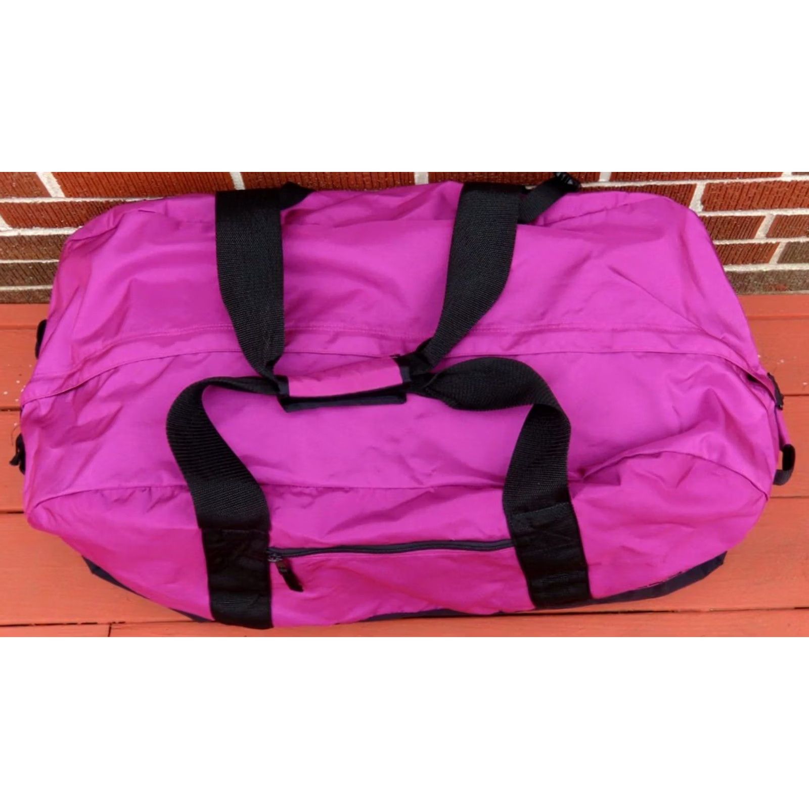 Vintage VINTAGE LL Bean Adventure Purple Large Duffle Bag 31"x12"x15" #155536 Size ONE SIZE - 2 Thumbnail