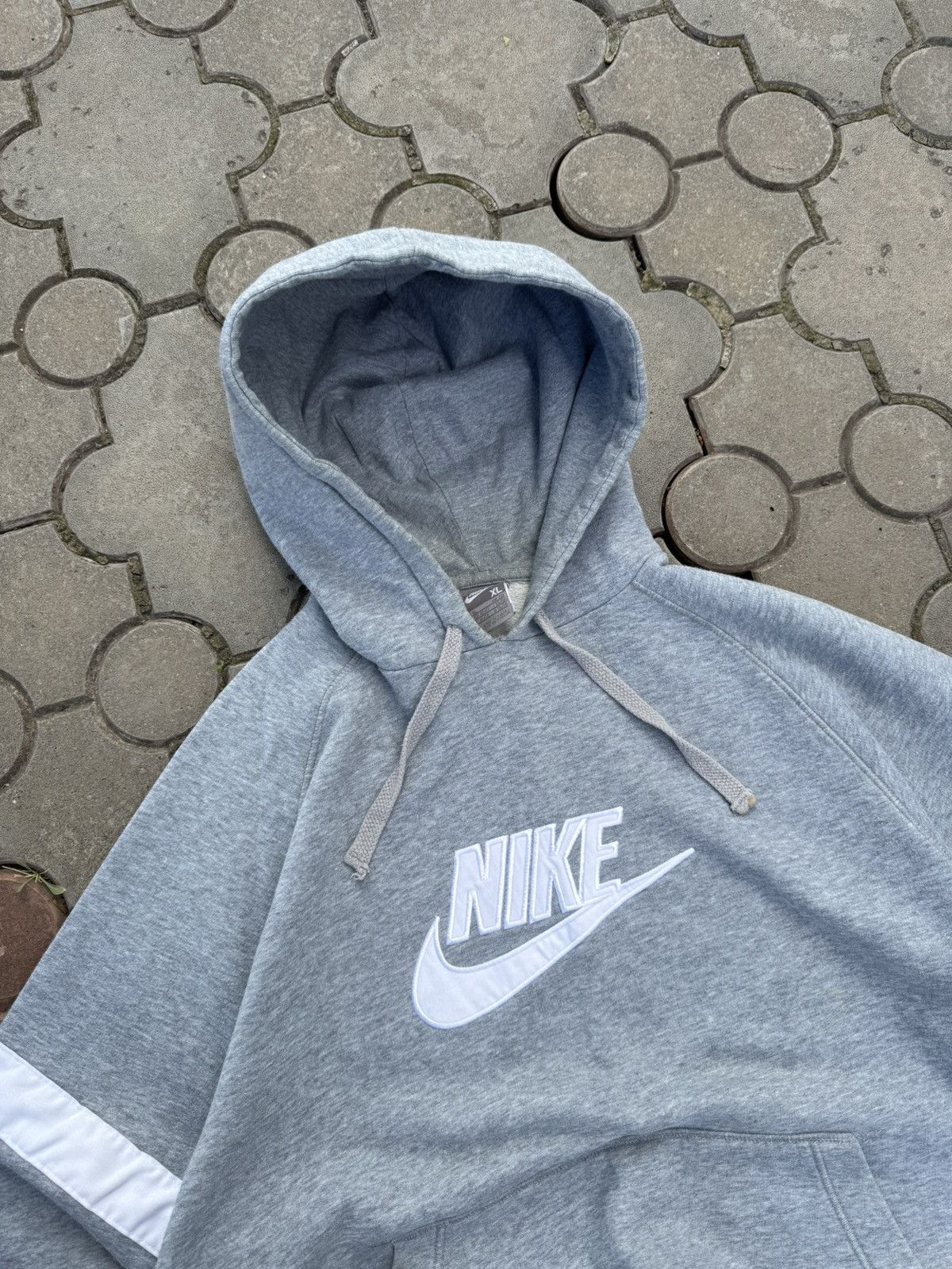 Nike Vintage Nike Center Swoosh Baggy Hoodie Y2K Size US XL / EU 56 / 4 - 3 Thumbnail