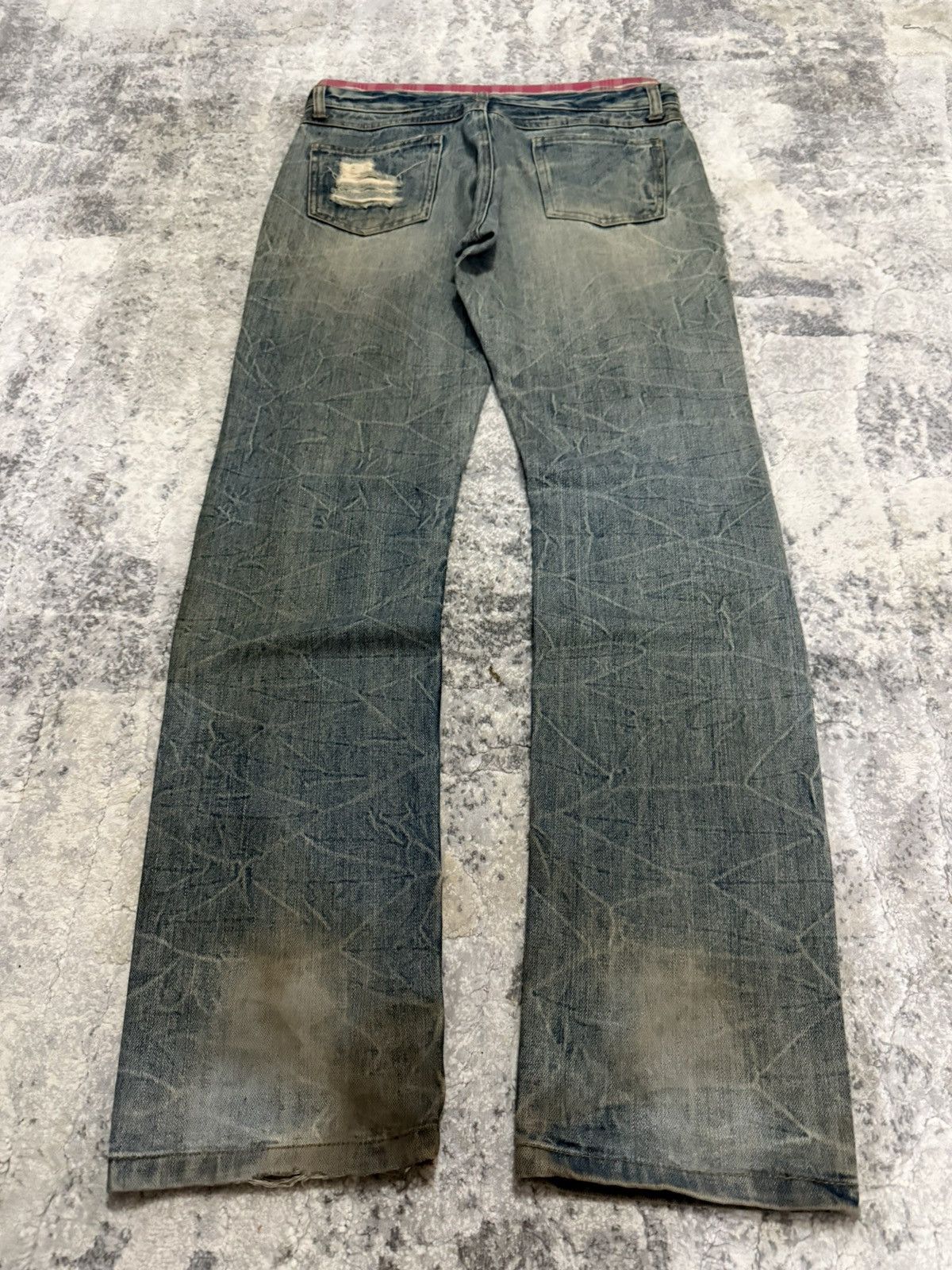 Hysteric Glamour Hysteric Glamour Style Studded Distressed Double Waist Jeans Size US 30 / EU 46 - 2 Thumbnail