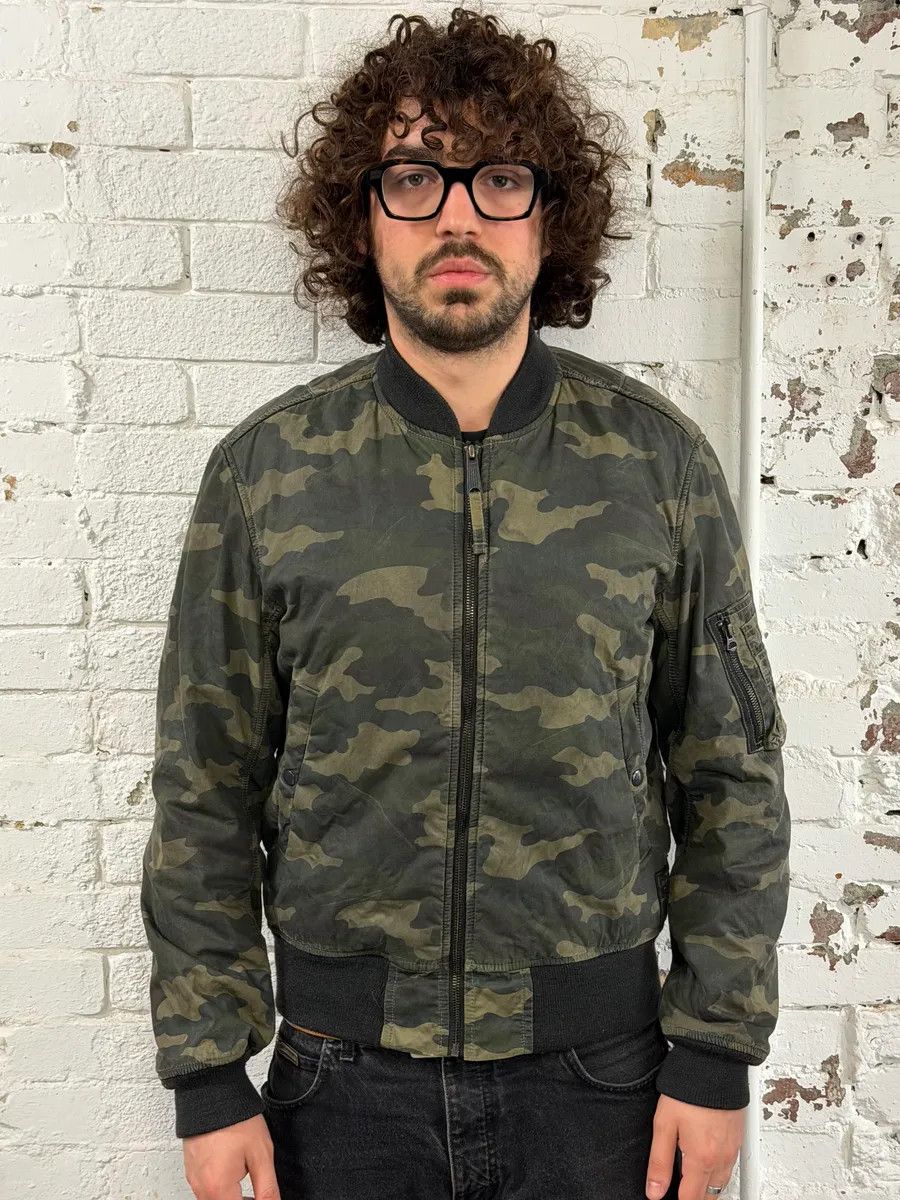 Polo Ralph Lauren 2000s Ralph Lauren Camouflage Olive Bomber Jacket Size US M / EU 48-50 / 2 - 2 Thumbnail
