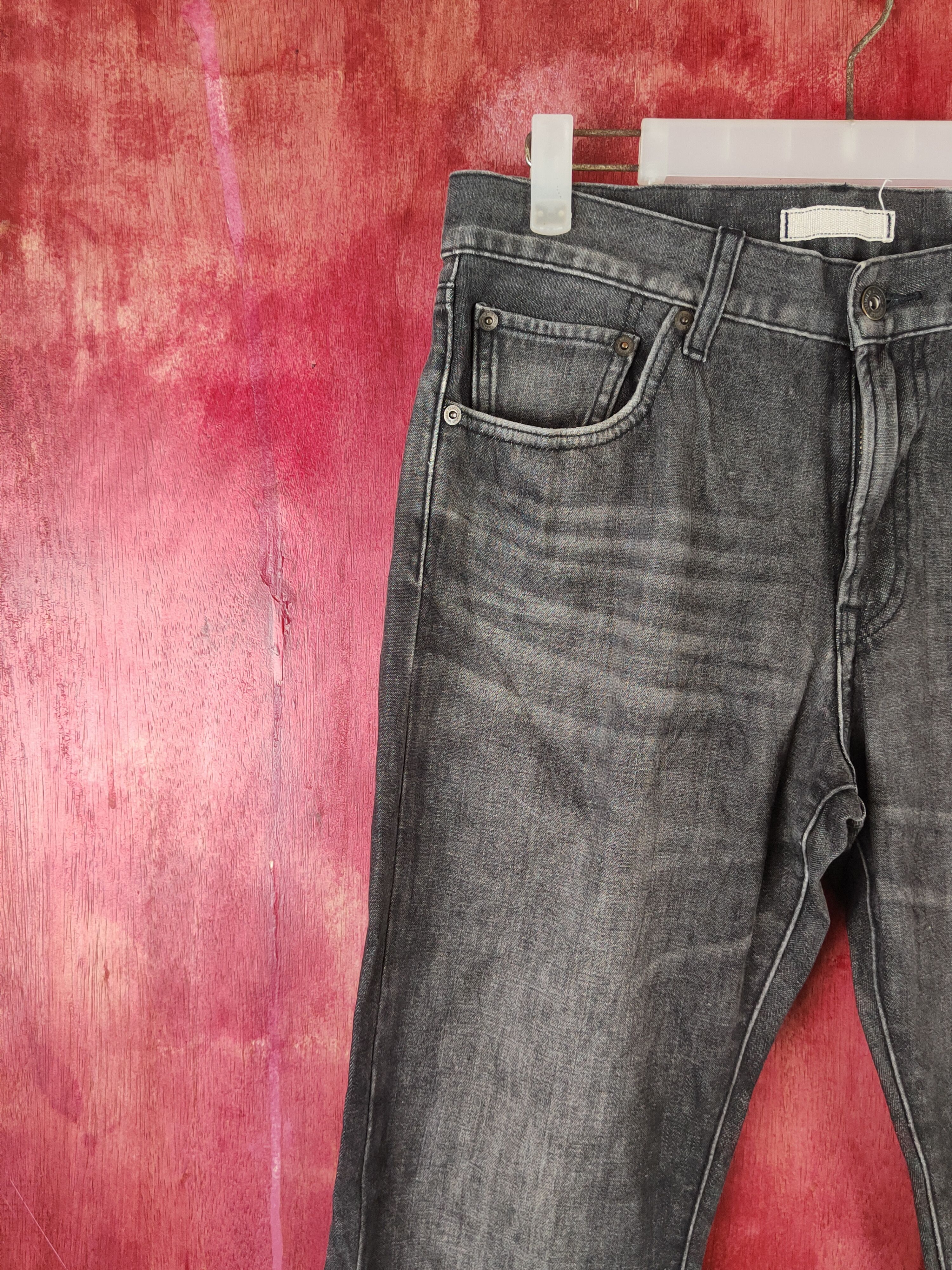 Japanese Brand Uniqlo Black Faded japan vintage Jeans #S1779 Size US 30 / EU 46 - 3 Thumbnail