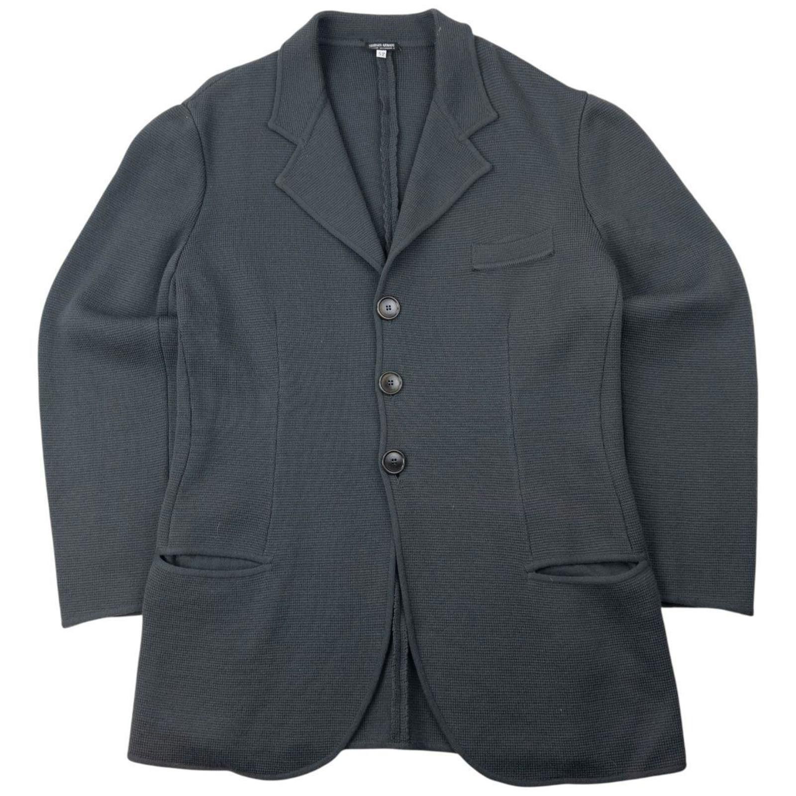 Giorgio Armani Vintage 80s Giorgio Armani Button Up Wool Jacket Size M Size US M / EU 48-50 / 2 - 1 Thumbnail