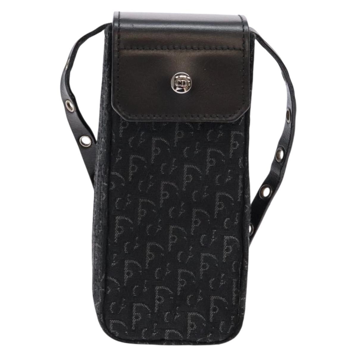 Dior DIOR Trotter Canvas Shoulder Bag Black Silver Size ONE SIZE - 2 Thumbnail