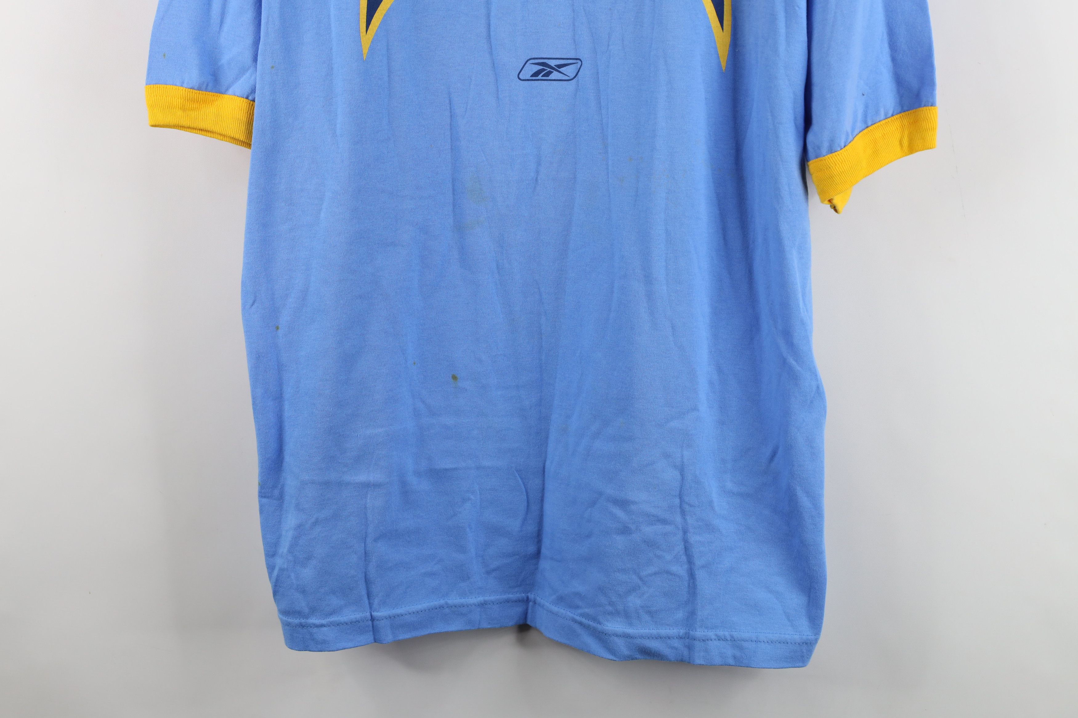 Reebok Vintage 90s Y2K Reebok Chargers Football Ringer T-Shirt Size US L / EU 52-54 / 3 - 3 Thumbnail