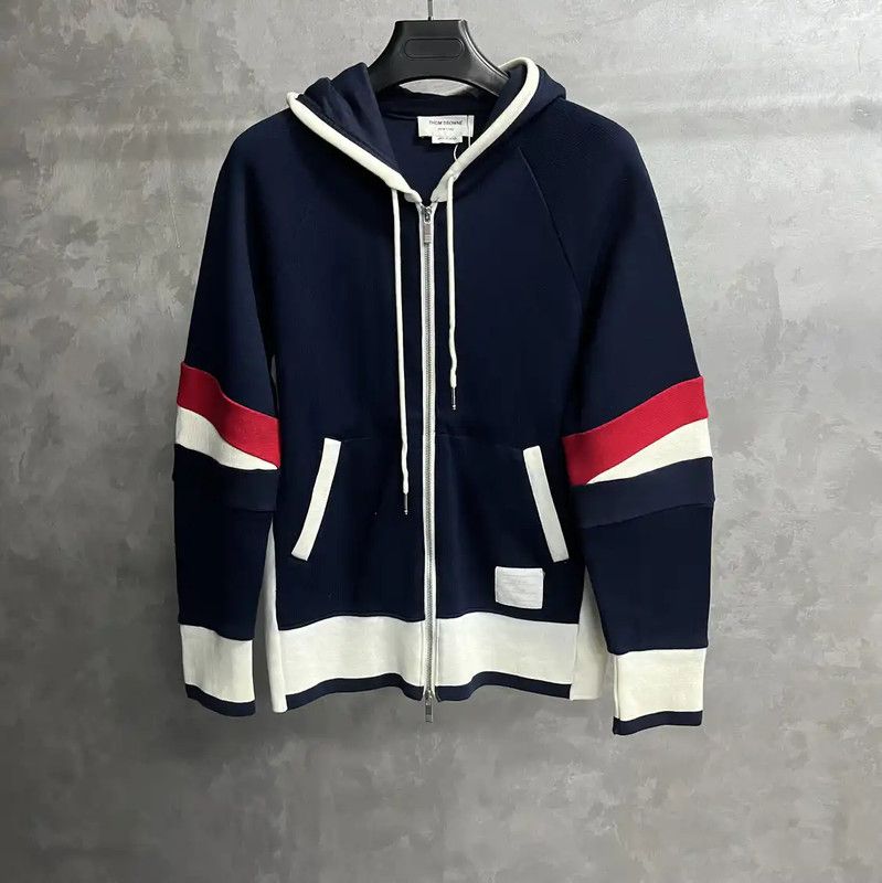 Thom Browne Thom Browne Blue Cotton Men's Hoodie 0089 Size US M / EU 48-50 / 2 - 1 Thumbnail