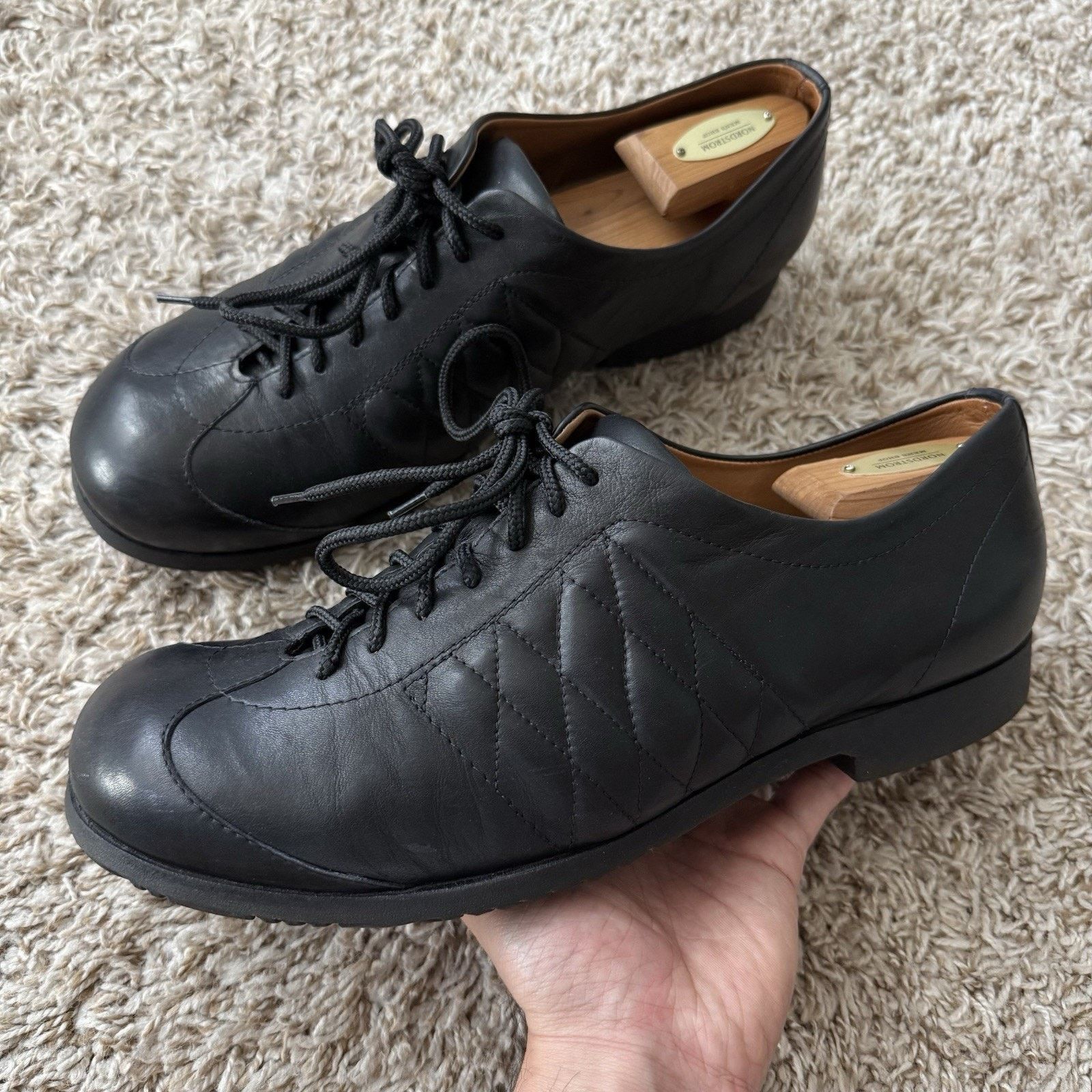 Dries Van Noten RARE Dries Van Noten Quilted Black Leather Dress Shoes 11.5 Size US 11.5 / EU 44-45 - 1 Thumbnail
