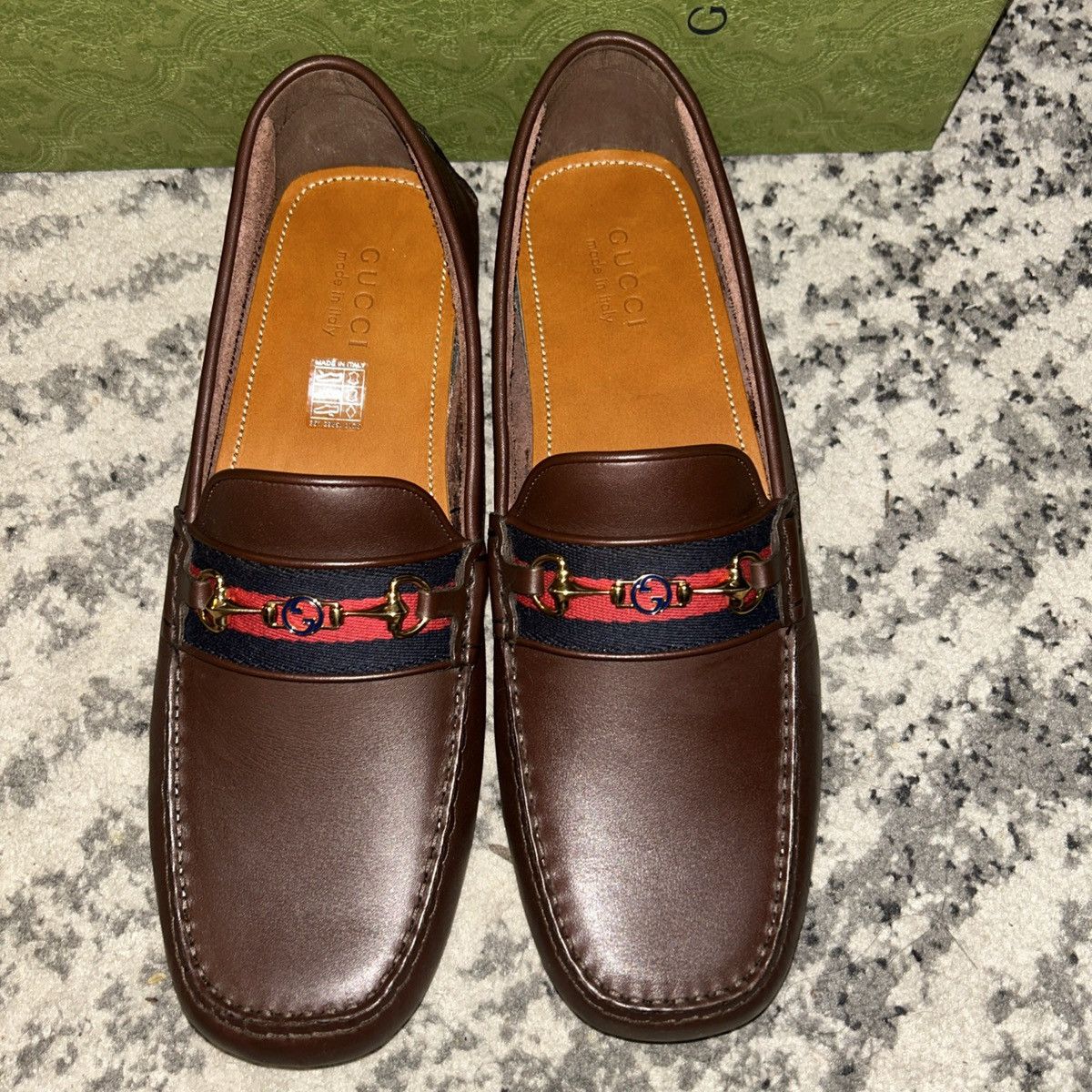 Gucci Gucci Horsebit Detail Leather Loafer Moccasin Leather Size US 12.5 / EU 45-46 - 2 Thumbnail