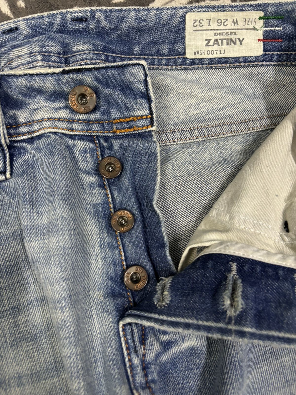 Diesel Vintage Diesel Industry Zatiny Flare Distressed Grunge Jeans Size US 29 - 17 Thumbnail