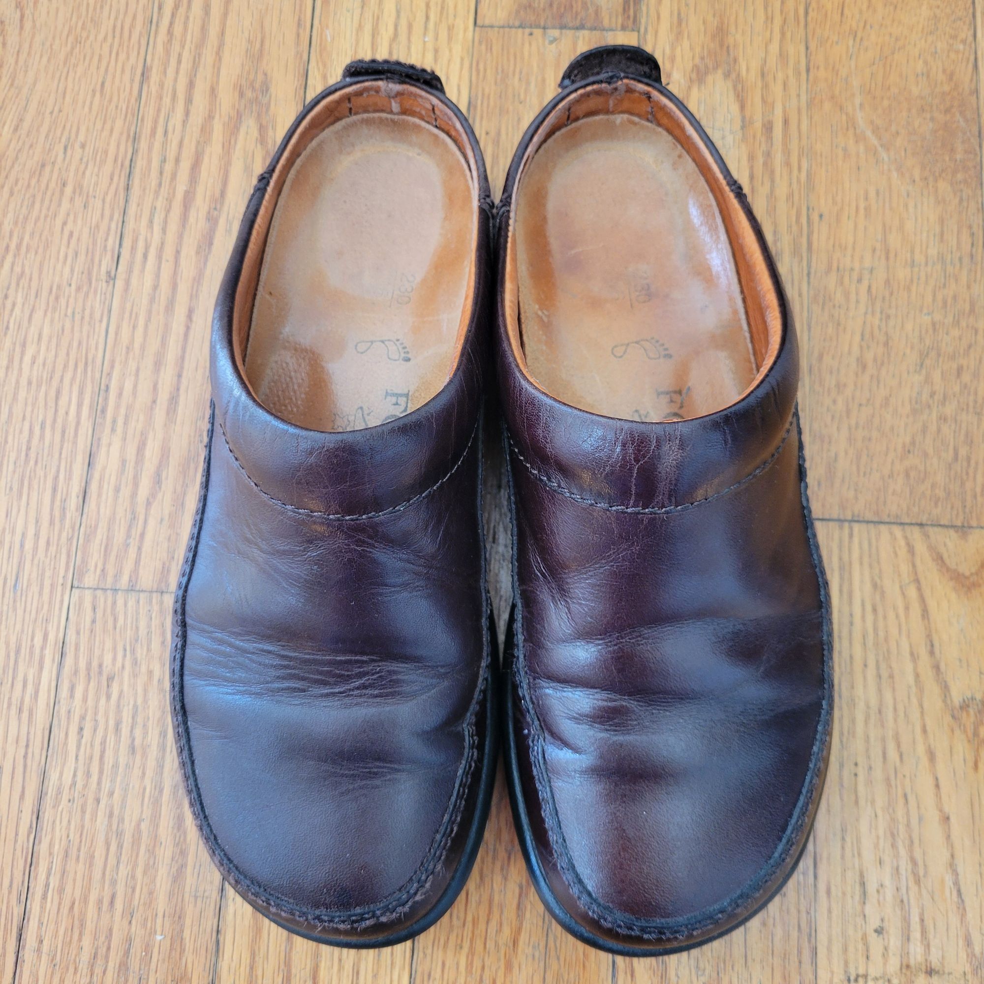 Birkenstock Footprints Birkenstock ALTON ASHBY Brown Leather 36 Mules Cl Size US 5.5 / IT 35.5 - 2 Thumbnail