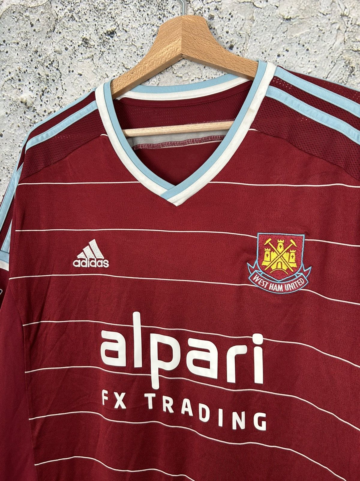 Adidas Vintage Adidas West Ham United Moore Soccer Jersey Football Size US XXL / EU 58 / 5 - 4 Thumbnail
