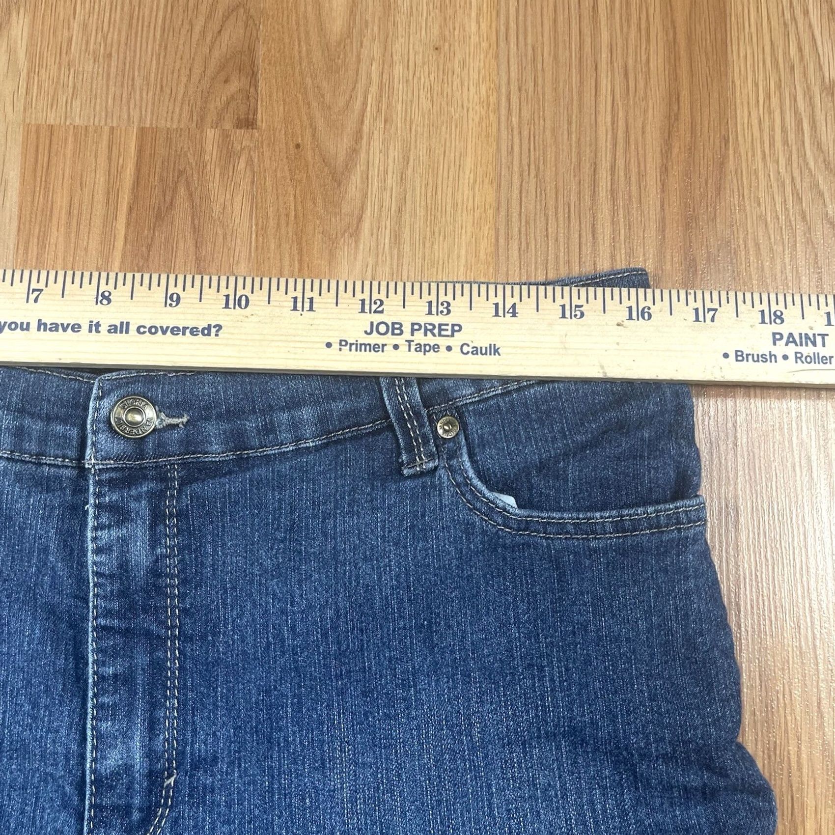Gloria Vanderbilt Gloria Vanderbilt Amanda Jeans Womens 16P Petite Short Blue Wash Stretch Denim Size 38" / US 16 / IT 52 - 4 Thumbnail