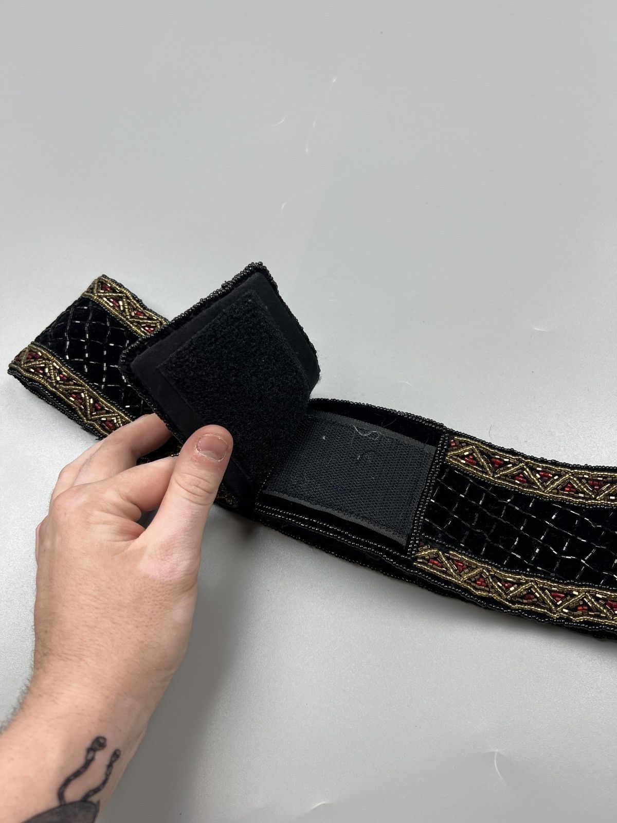 Christian Dior Monsieur Christian Dior Ceintures Vintage Beaded Belt (Y0559) Size ONE SIZE - 4 Thumbnail