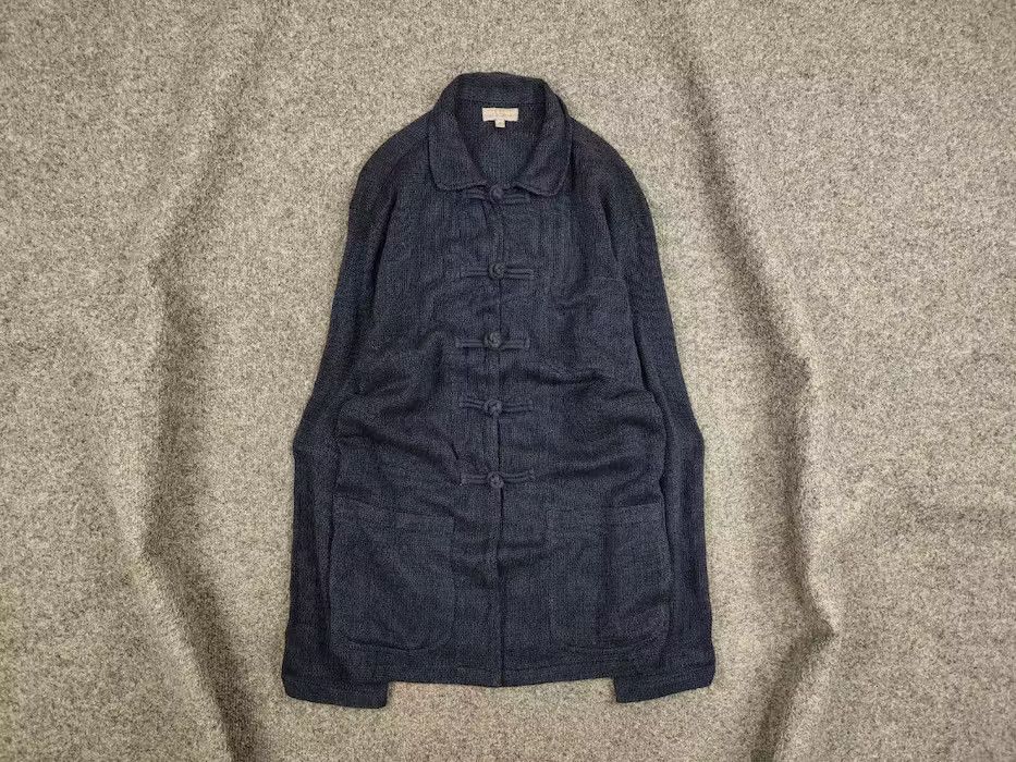 Japanese Brand Vintage 90's japanese Blue Cotton Pocket overshirt Jacket Size US M / EU 48-50 / 2 - 1 Thumbnail