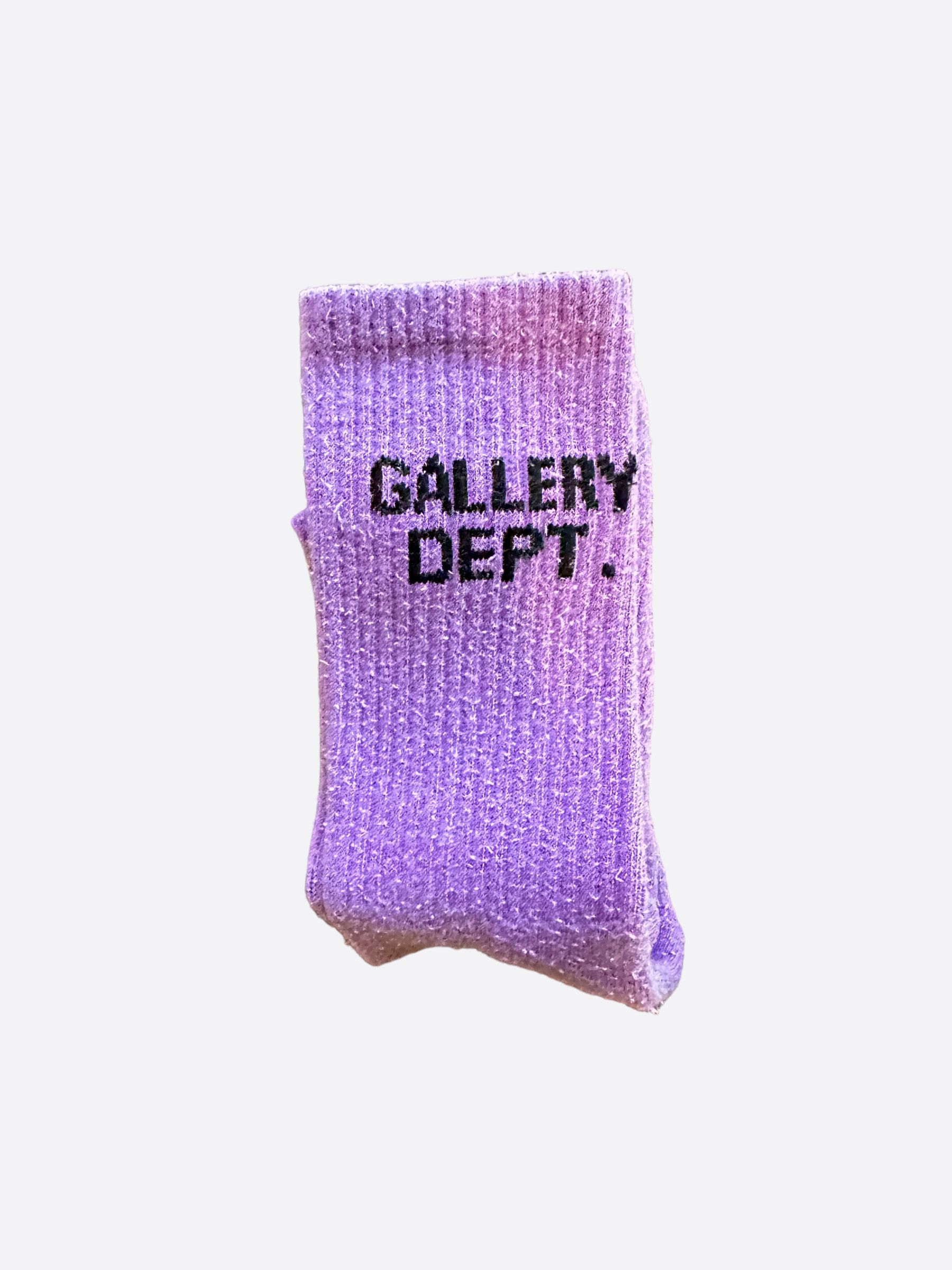 Gallery Dept. Gallery Dept Purple & Black Logo Socks Size ONE SIZE - 3 Thumbnail