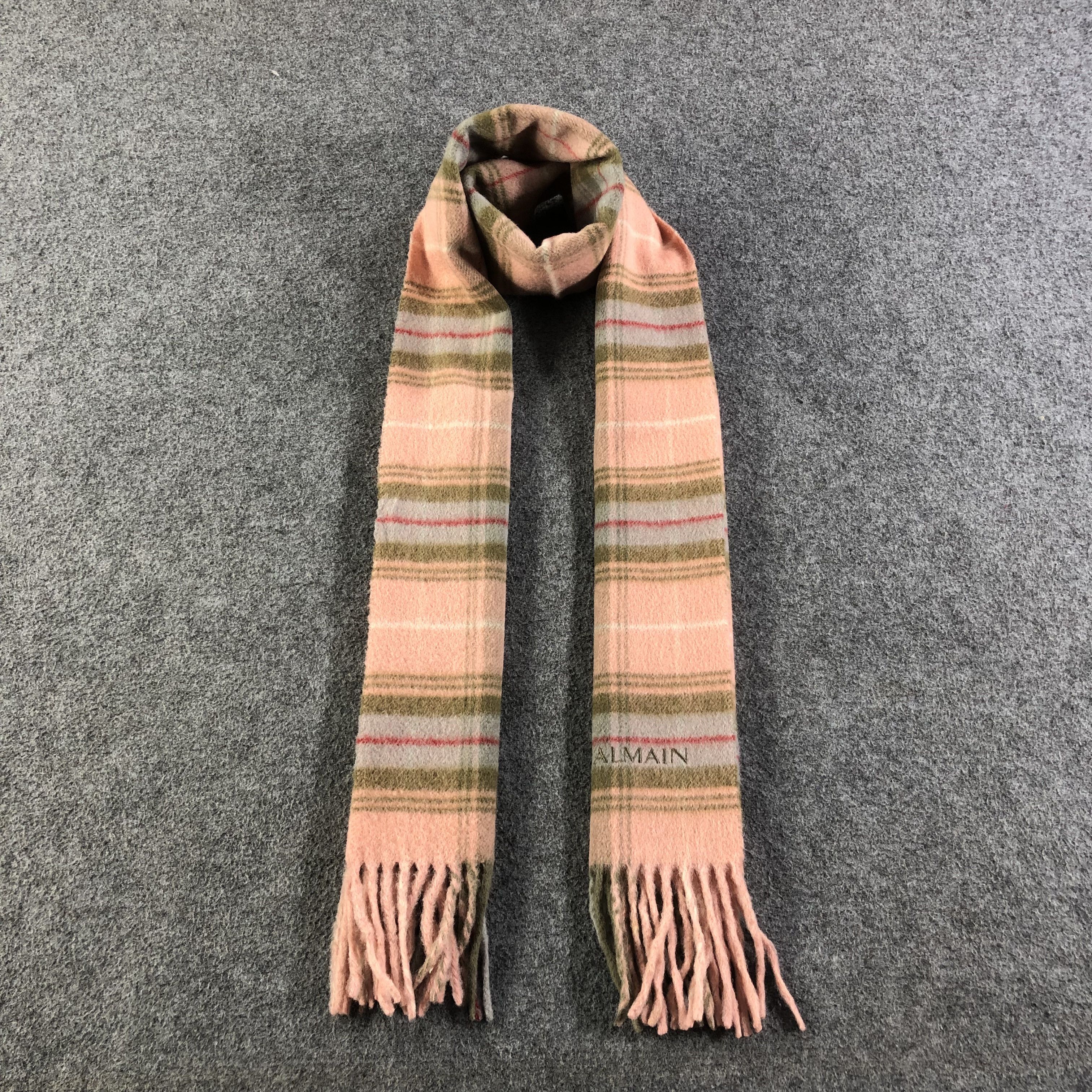 Pierre Balmain Pierre Balmain Tartan Wool Scarf Muffler V1100 Size ONE SIZE - 1 Thumbnail