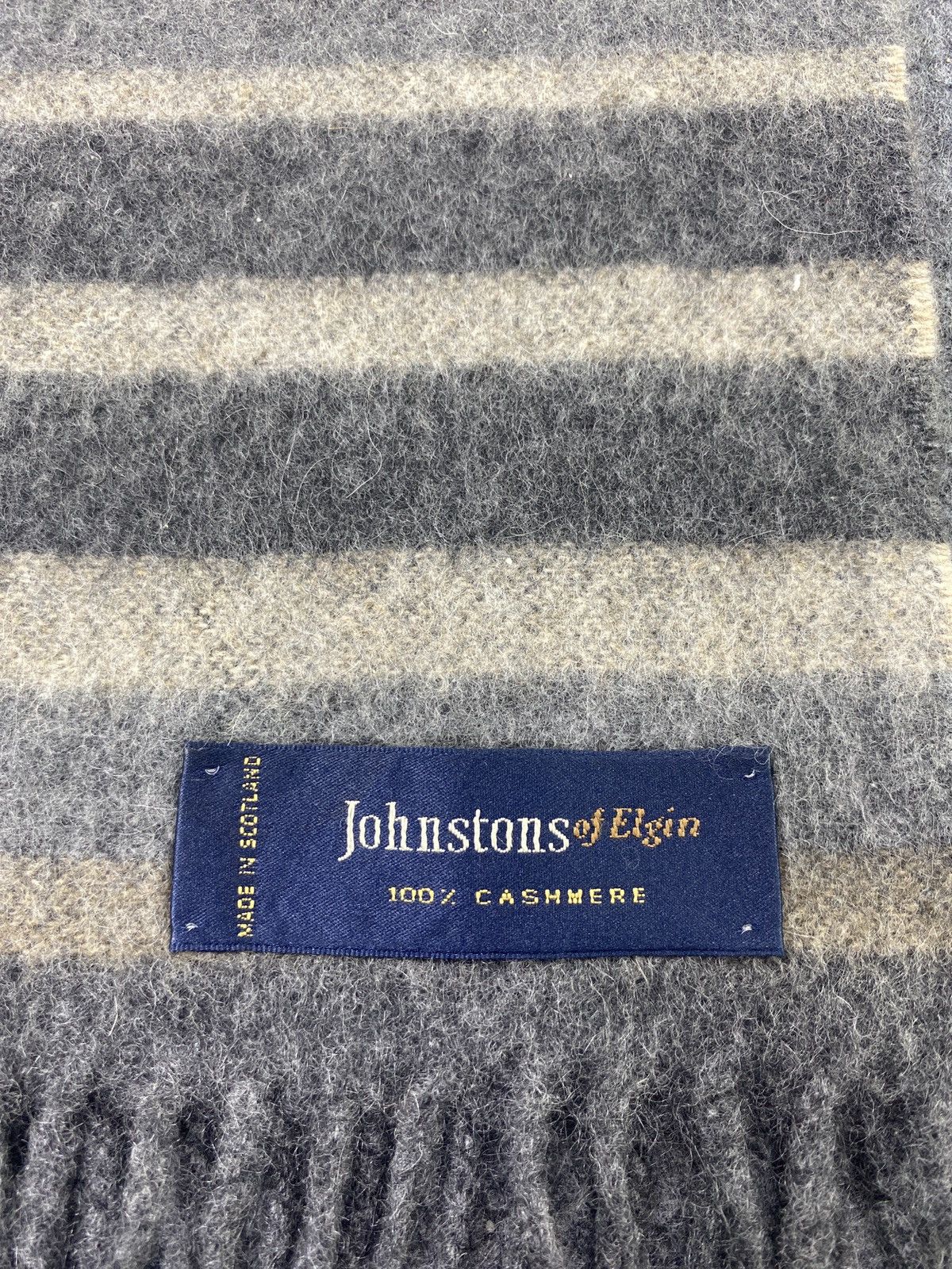 Johnstons Of Elgin × Vintage Johnstons Of Elgin Scarf / Muffler / Neckwear -T1062 Size ONE SIZE - 5 Thumbnail