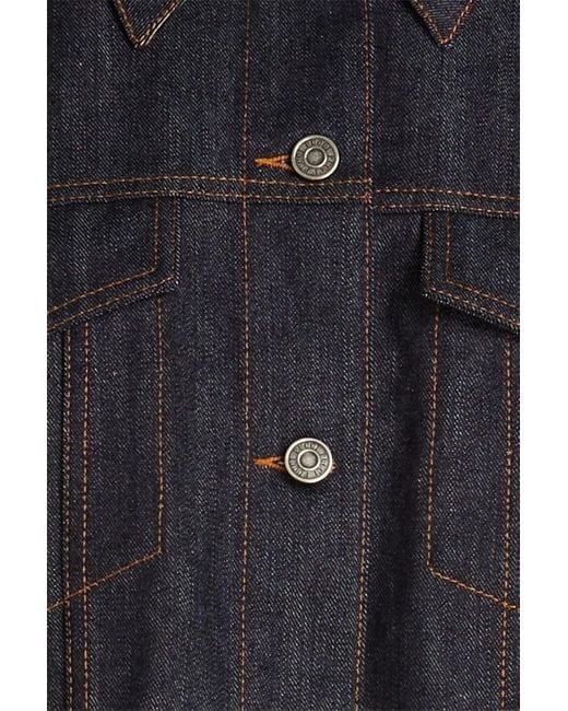 Emilio Pucci o1mle1224 Contrast Lining Cropped Denim Jacket in Black Size M / US 6-8 / IT 42-44 - 4 Thumbnail