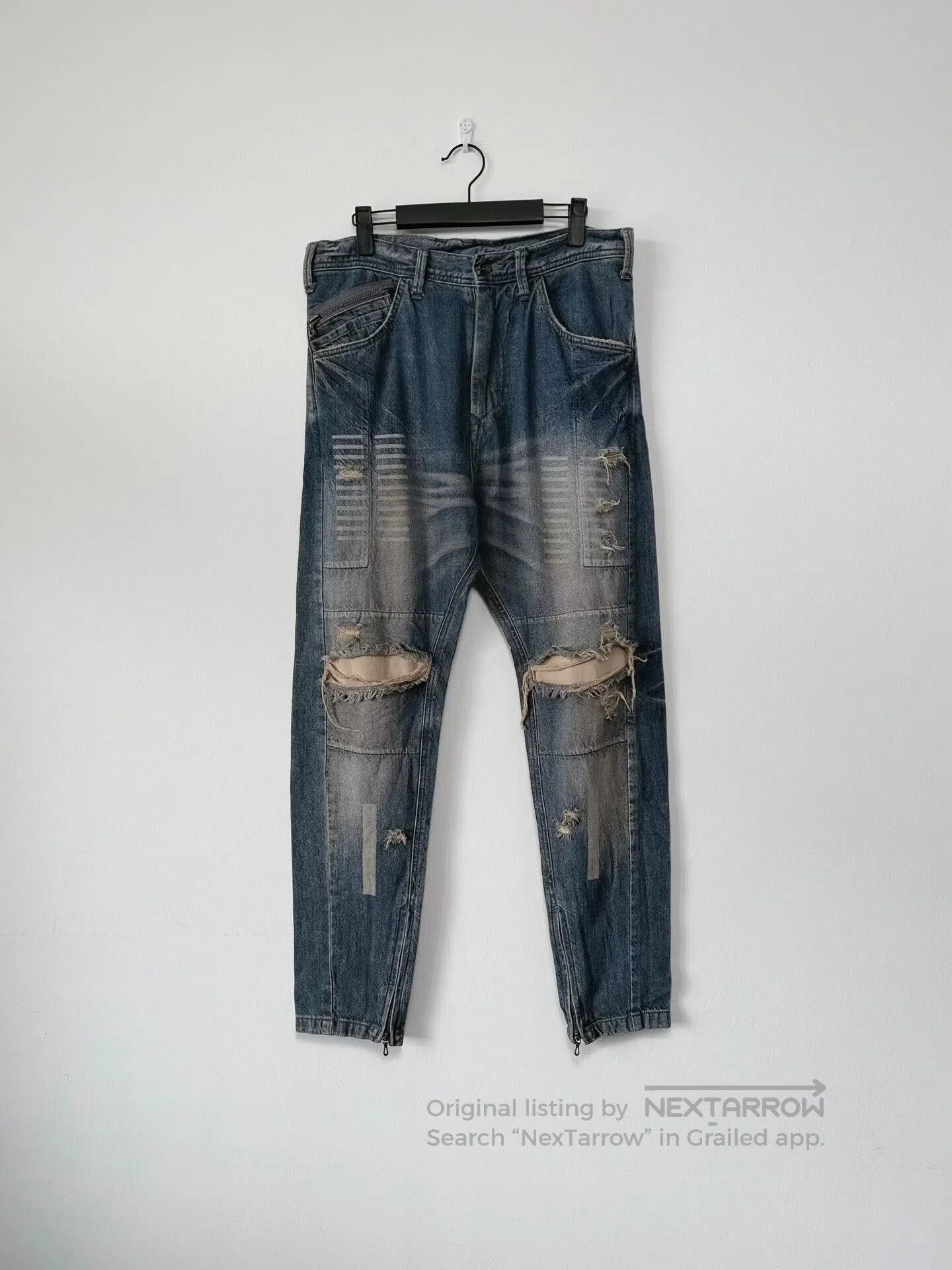 Distressed Julius7 Denim Pants.