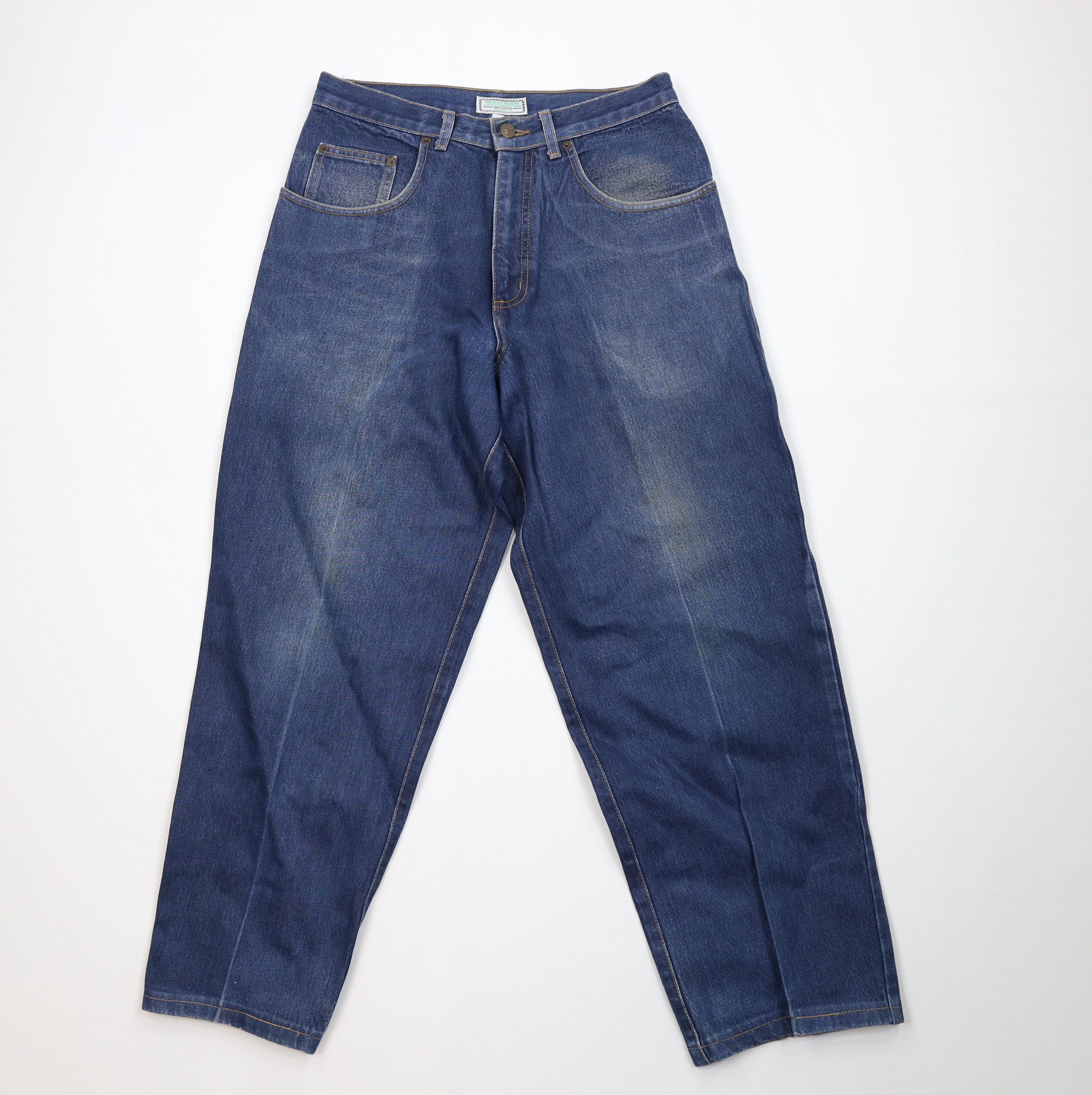 Guess Vintage 90s Guess Spell Out Tapered Leg Denim Jeans Blue USA Size US 30 / EU 46 - 1 Thumbnail