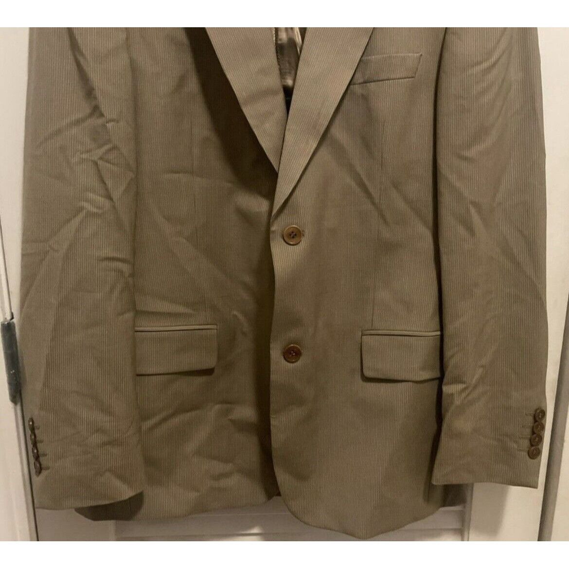 Zara Zara Man Men’s Blazer Brown Striped 2 Button Size 38 Size 38R - 3 Thumbnail