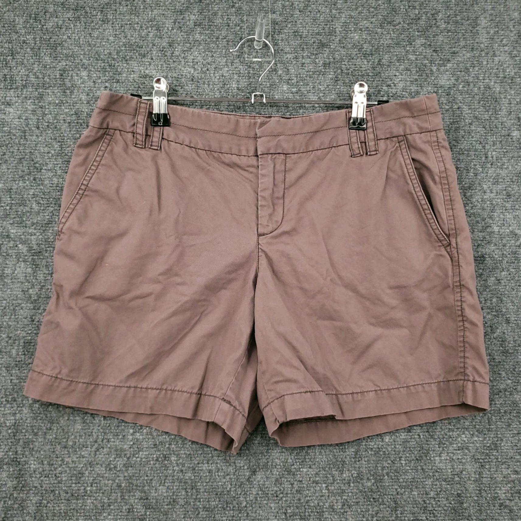 Ann Taylor Ann Taylor Loft Shorts Womens 4 Brown Chino Mid Rise Preppy Flat Front Cotton Shirt? Size 24" / US 00 / IT 34 - 2 Thumbnail