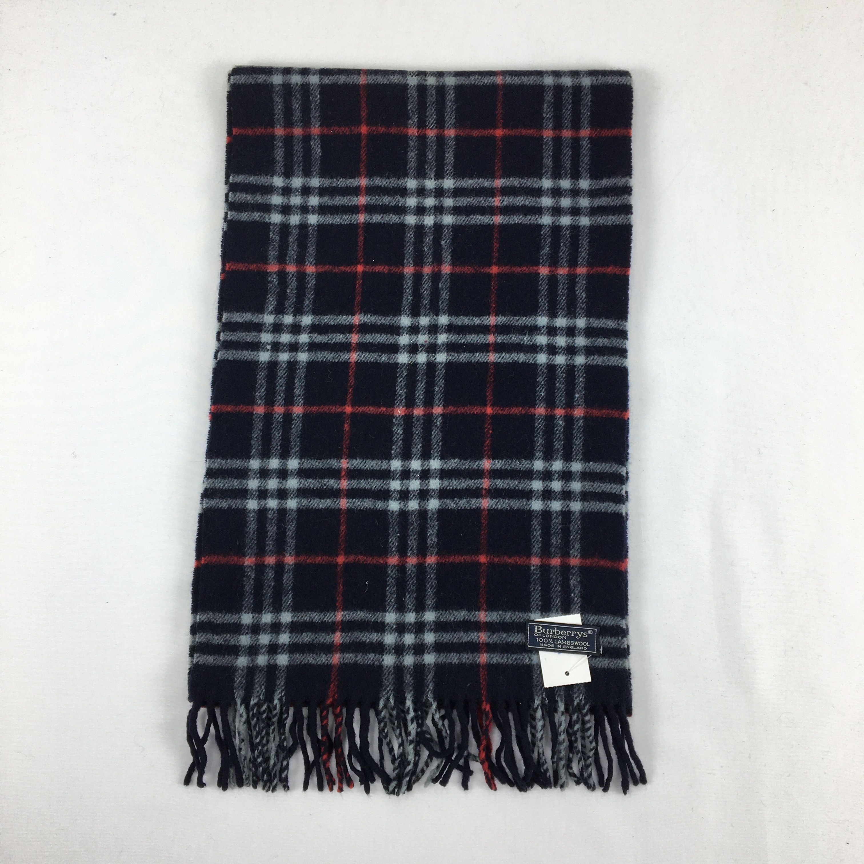Burberry Vintage Burberry Scarf Muffler Wool Cashmere Scarves Size ONE SIZE - 2 Thumbnail