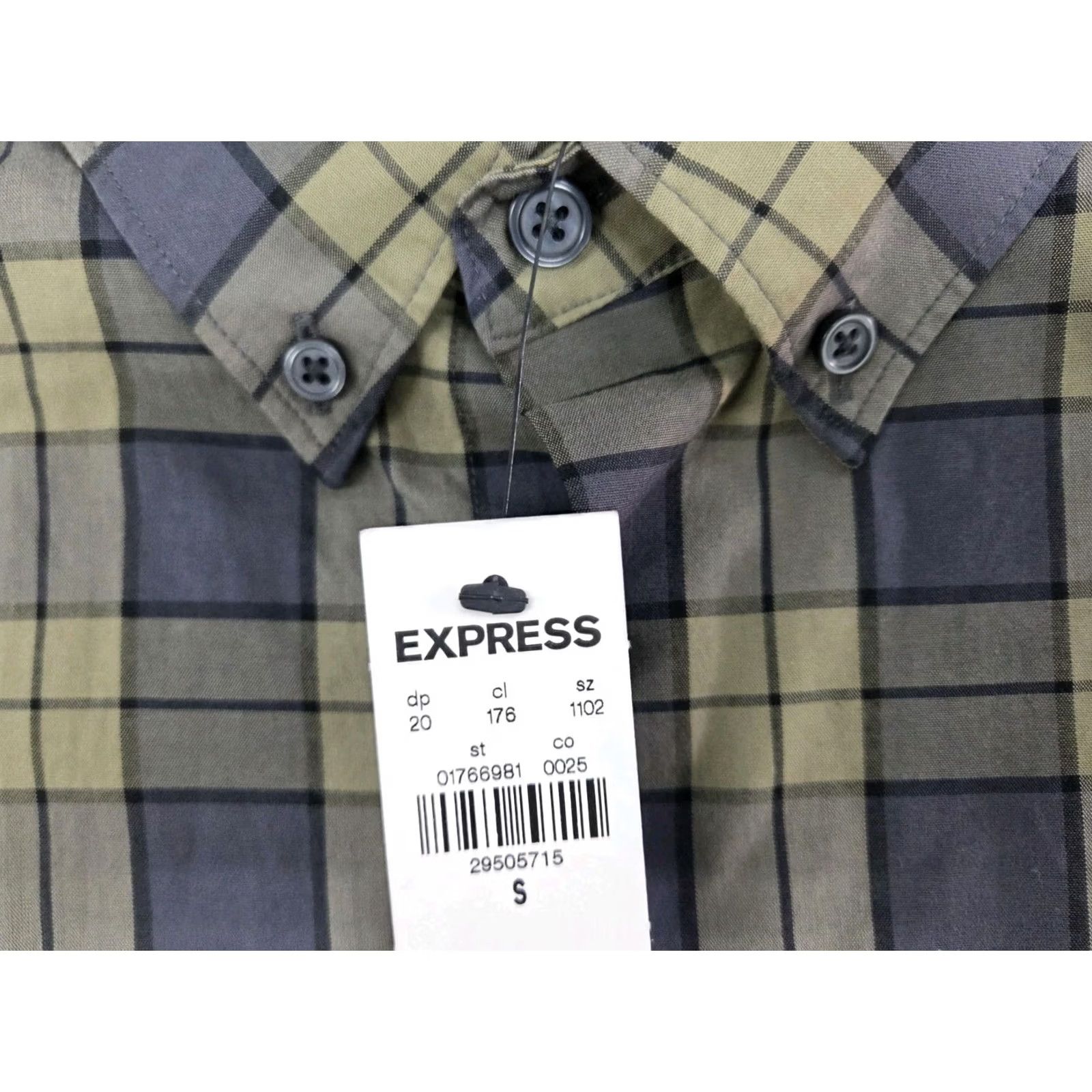 Express VINTAGE Express Mens Long Sleeve Button Up Plaid Shirt? Size US M / EU 48-50 / 2 - 2 Thumbnail