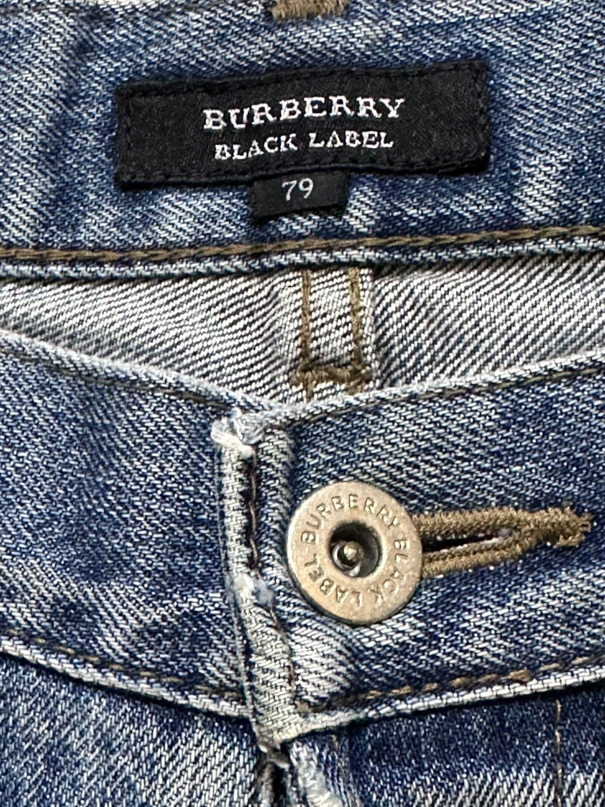Burberry Vintage Burberry Black Label Mudwash Grunge Distressed Denim Size US 33 - 8 Thumbnail